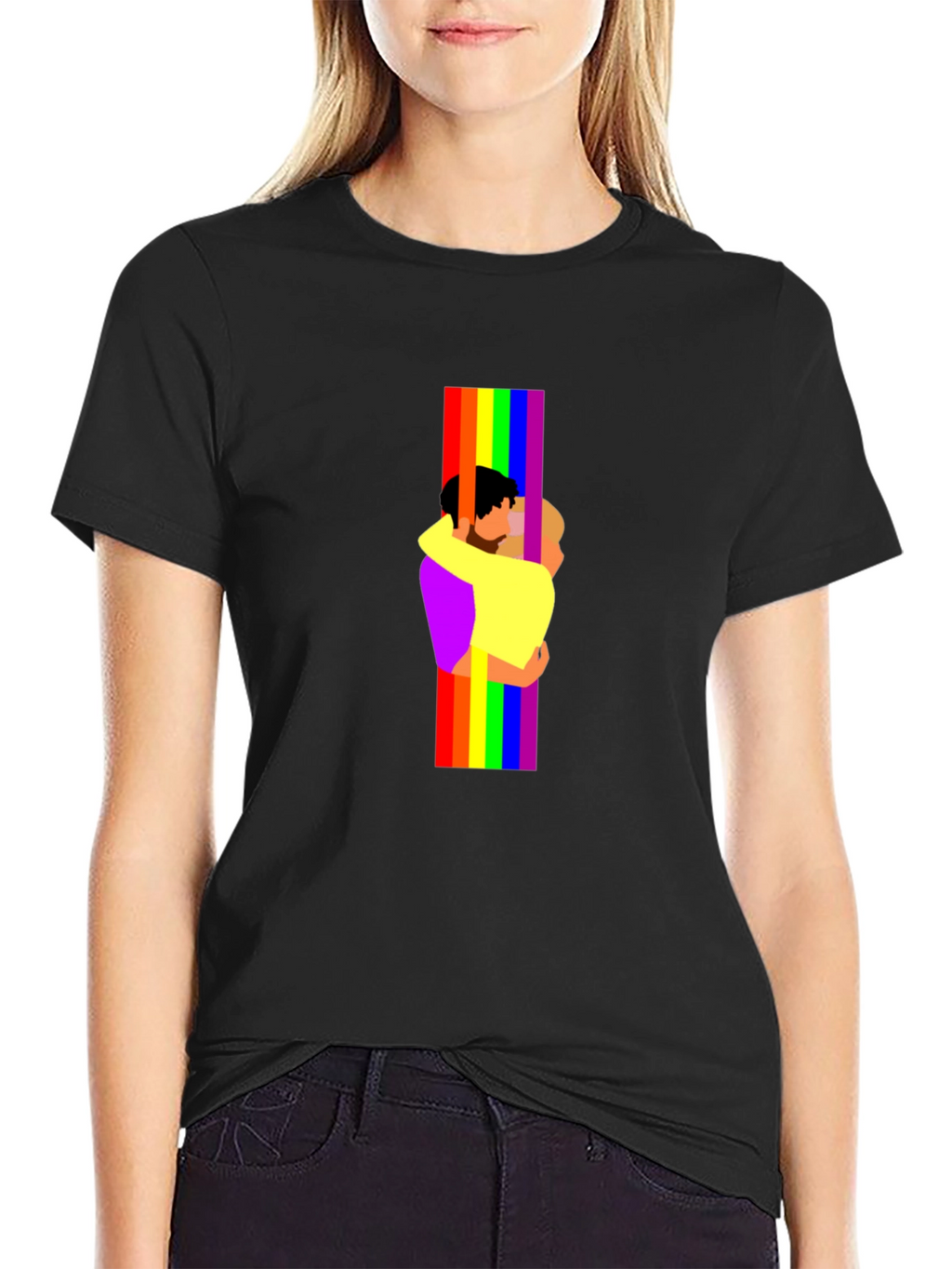 Pride Rainbow Couple Graphic Tee