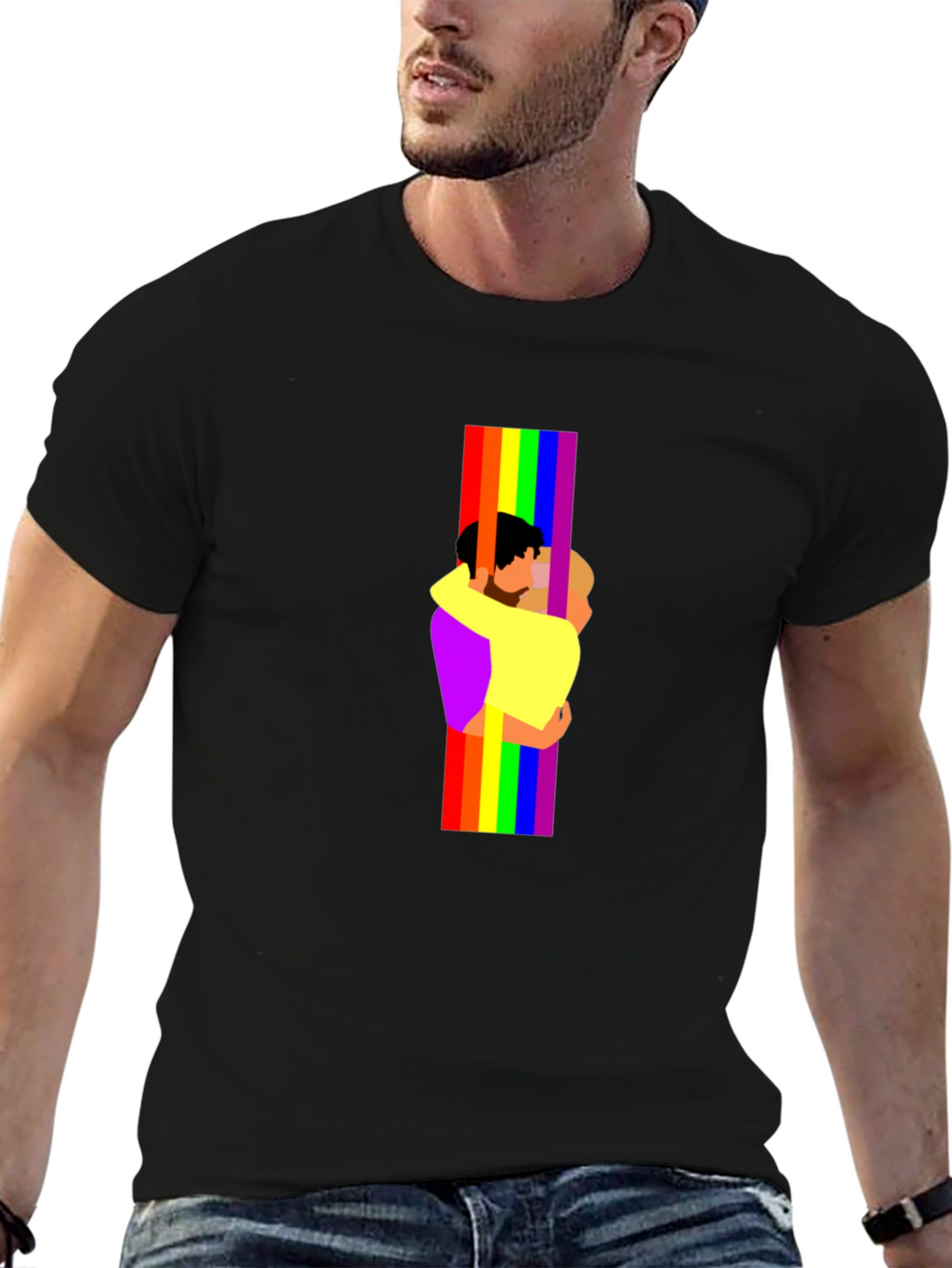 Pride Rainbow Couple Graphic Tee