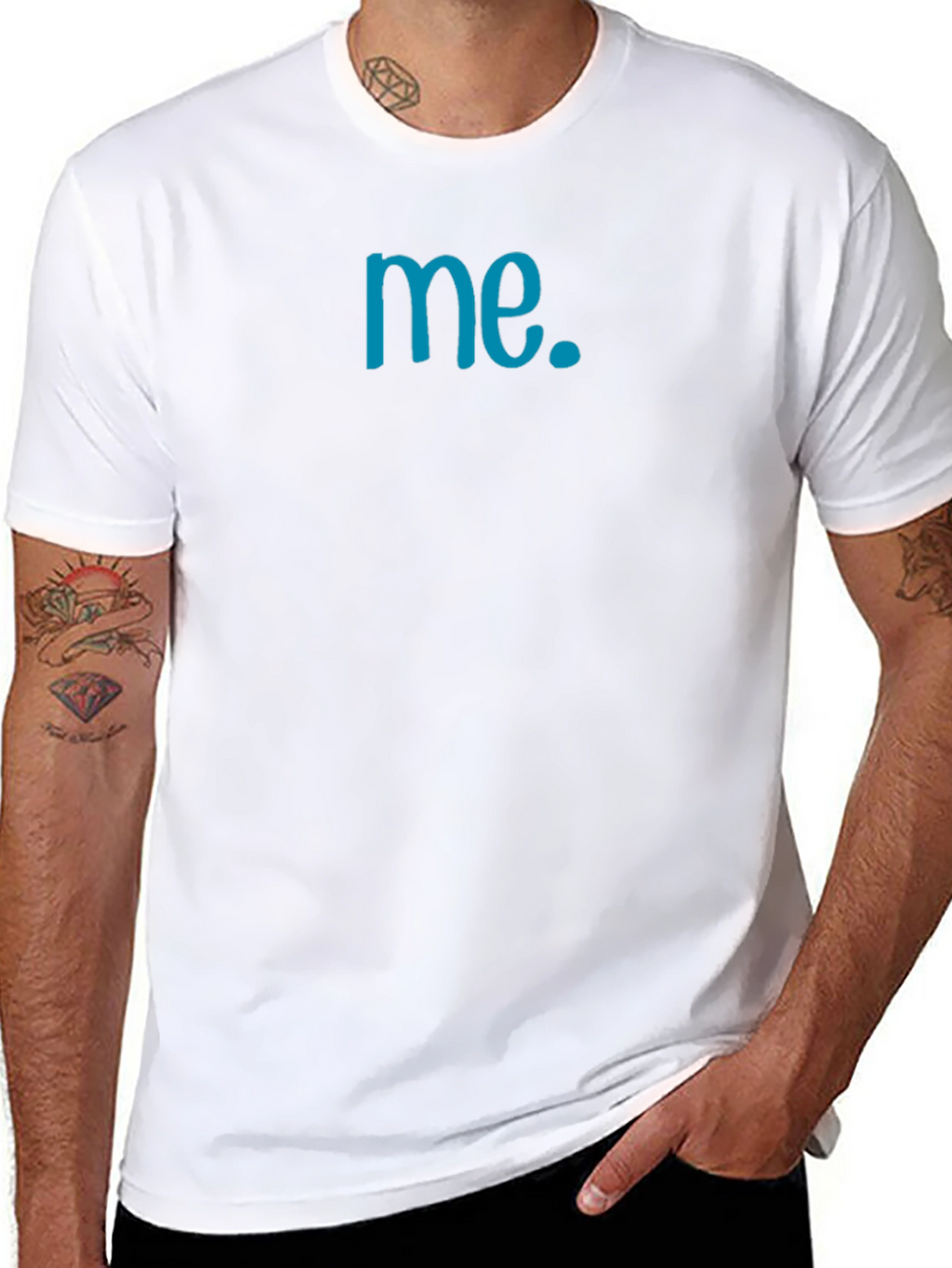 Stylish Black me. Graphic Tee