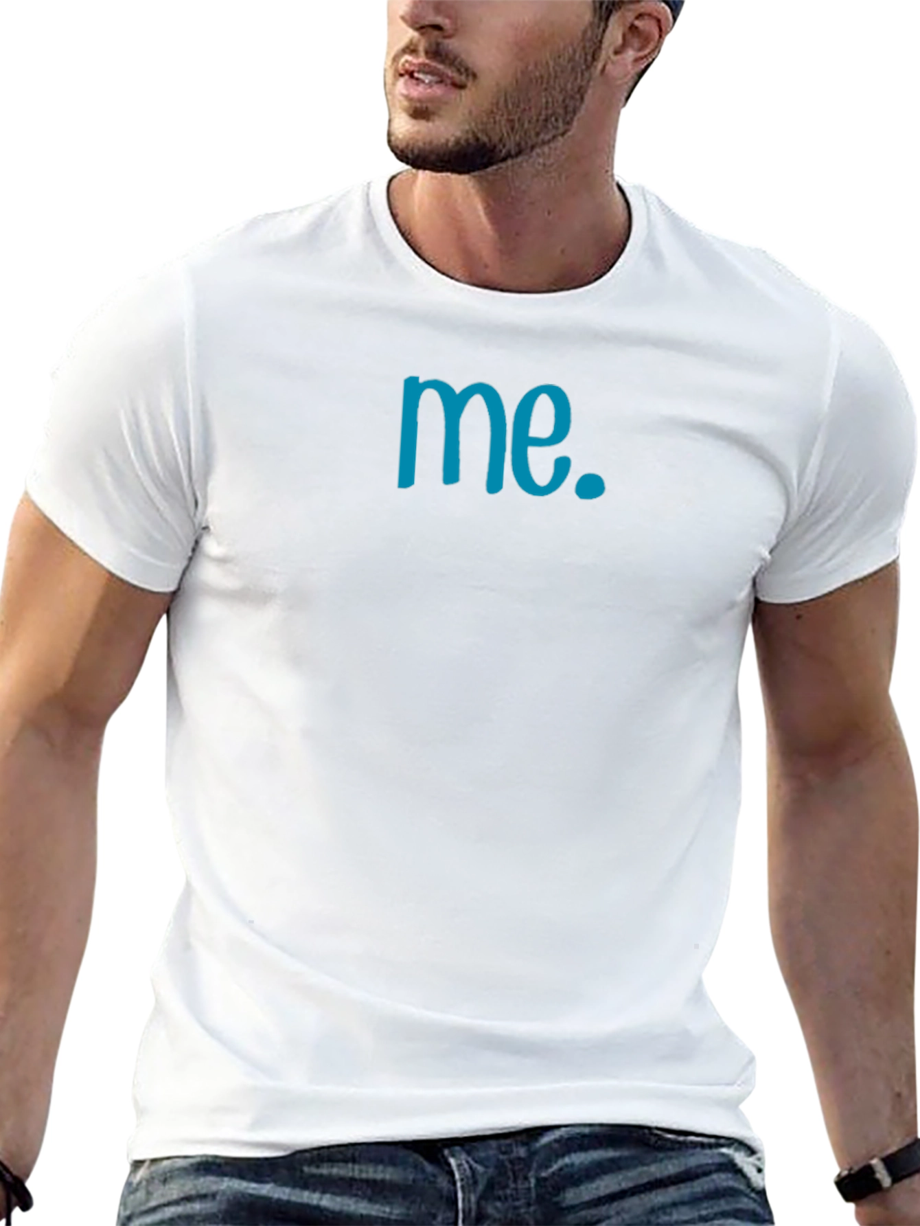 Stylish Black me. Graphic Tee
