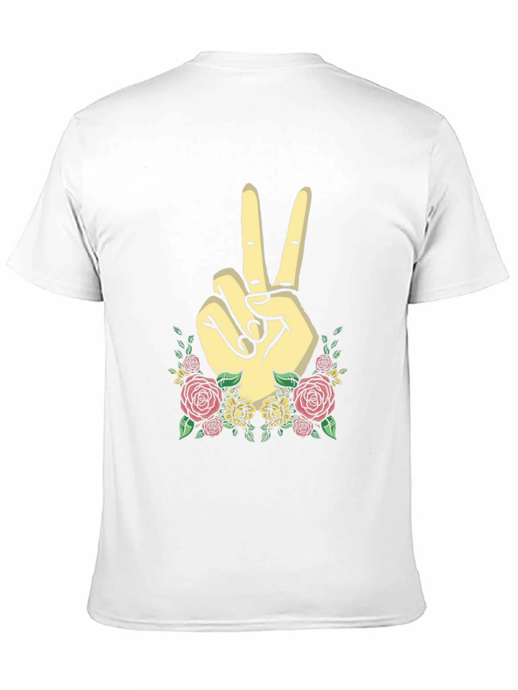 Peace Sign Floral Graphic Tee
