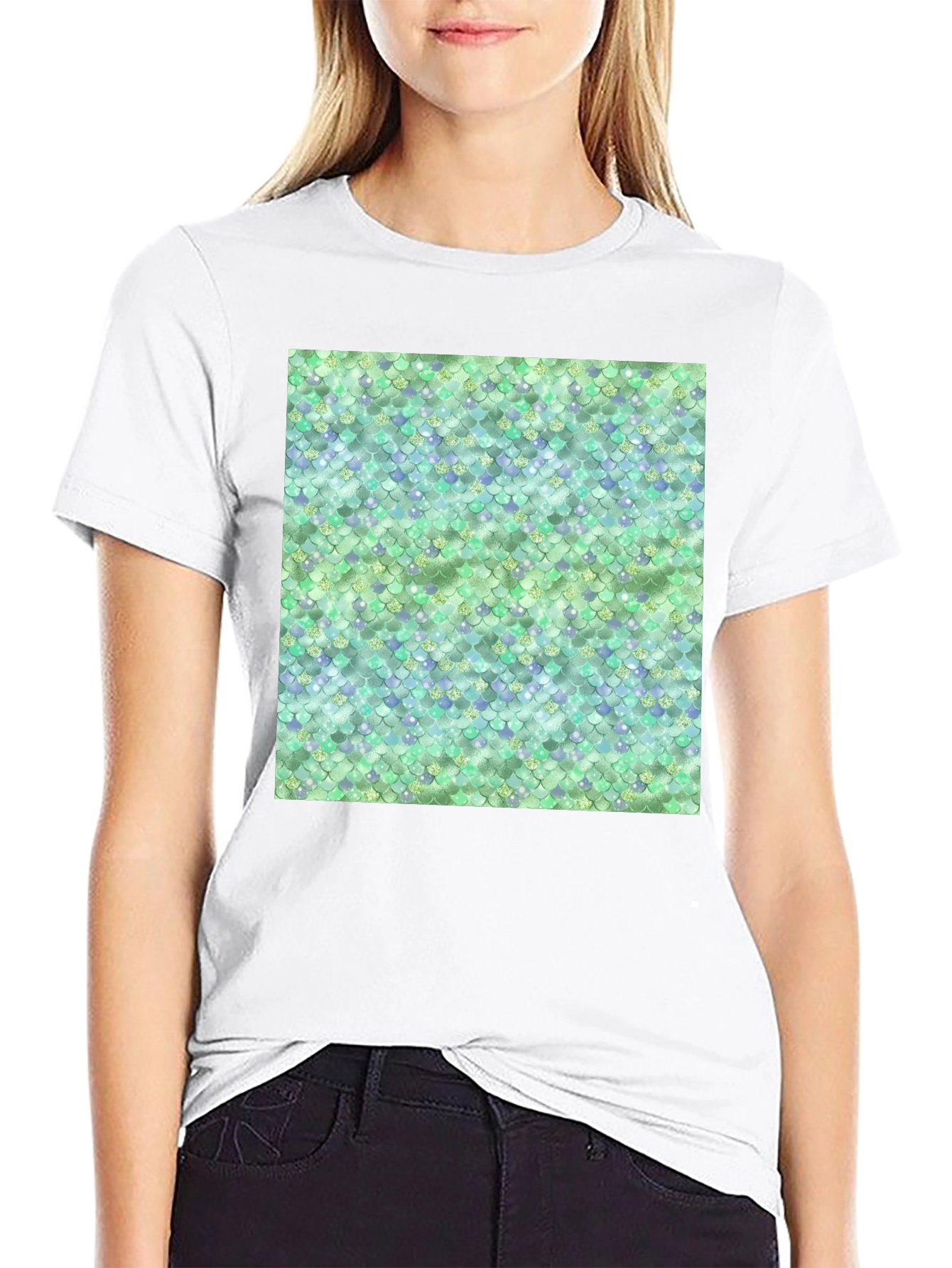 Scales Pattern T-Shirt - Unique Design