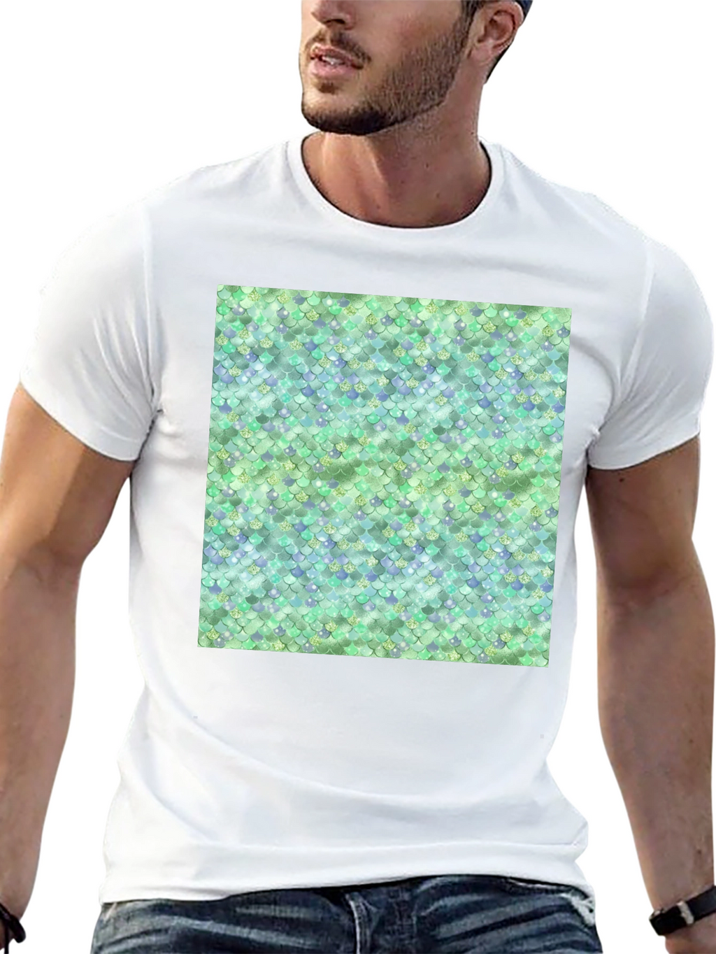 Scales Pattern T-Shirt - Unique Design