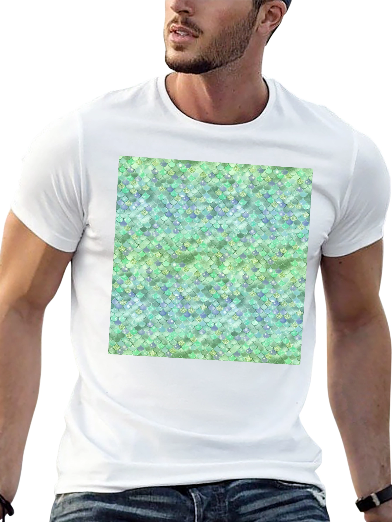 Scales Pattern T-Shirt - Unique Design