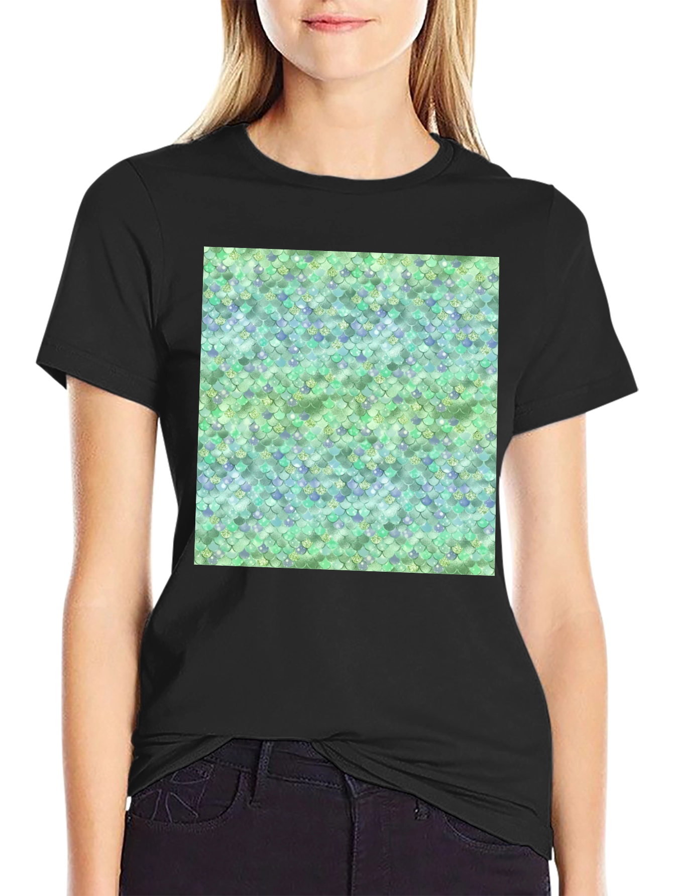 Scales Pattern T-Shirt - Unique Design