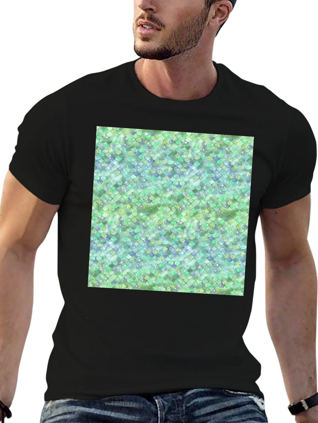 Scales Pattern T-Shirt - Unique Design