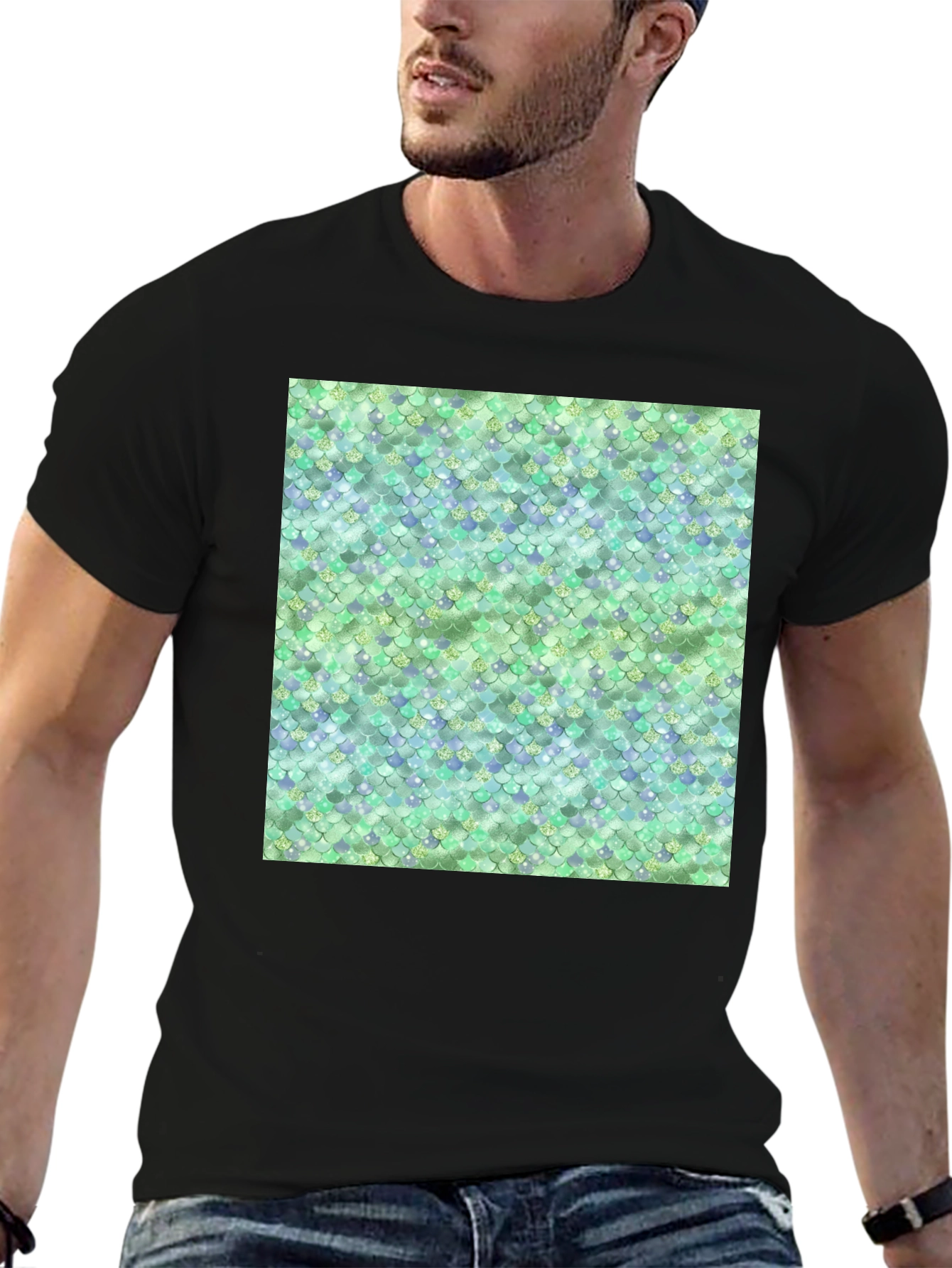 Scales Pattern T-Shirt - Unique Design