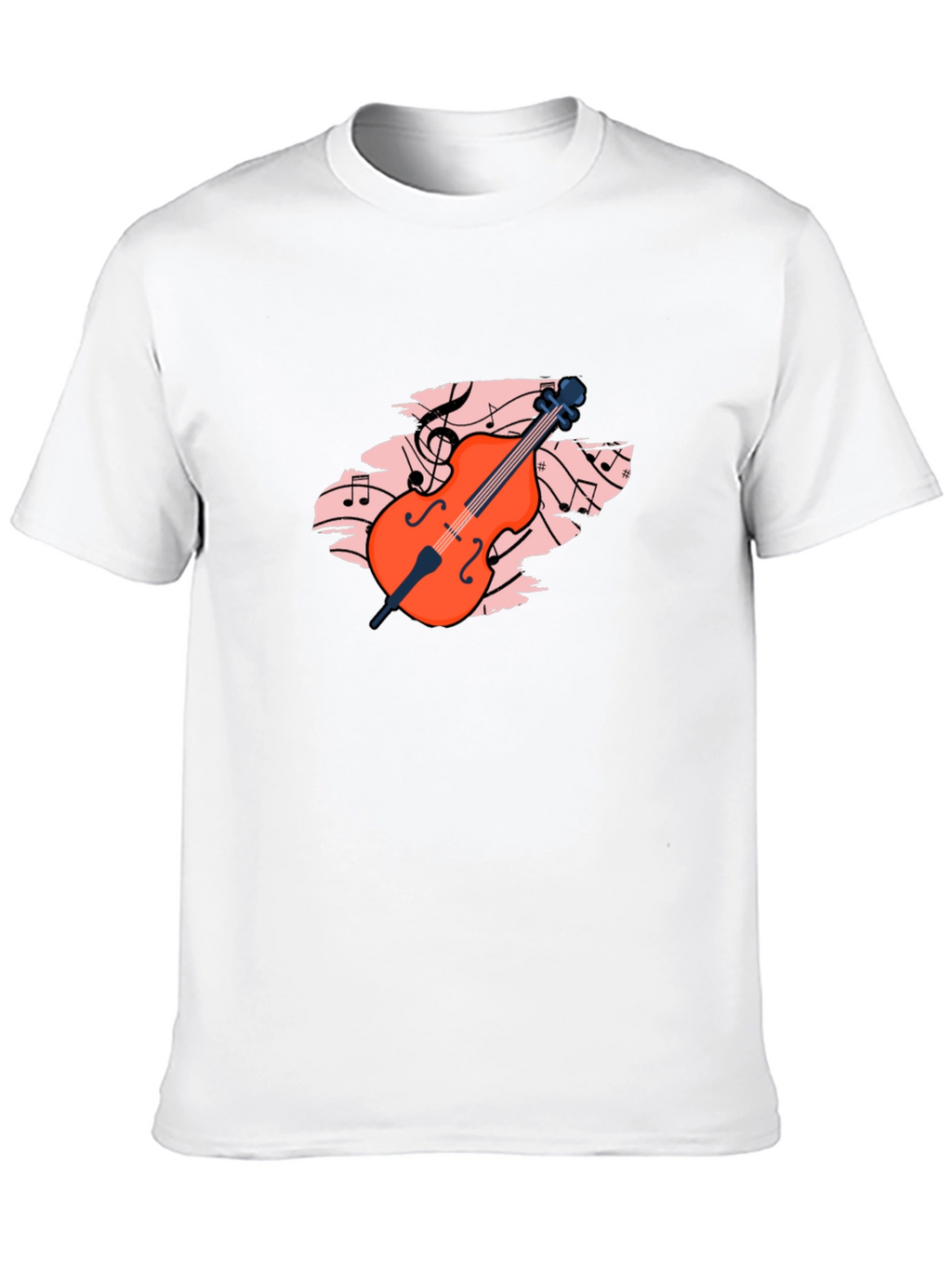 Musical Cello Graphic Tee - Black