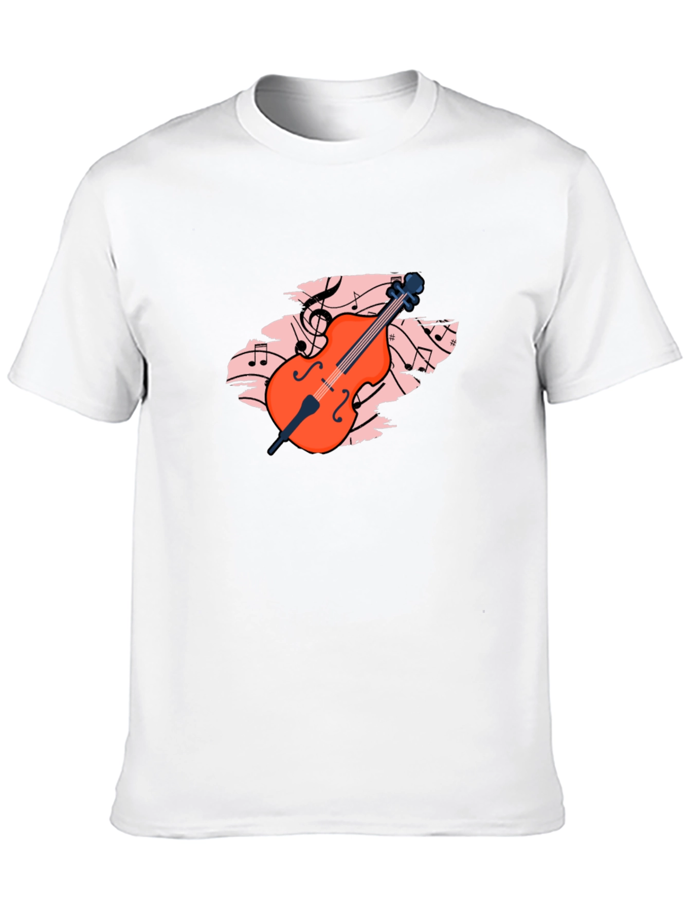 Musical Cello Graphic Tee - Black