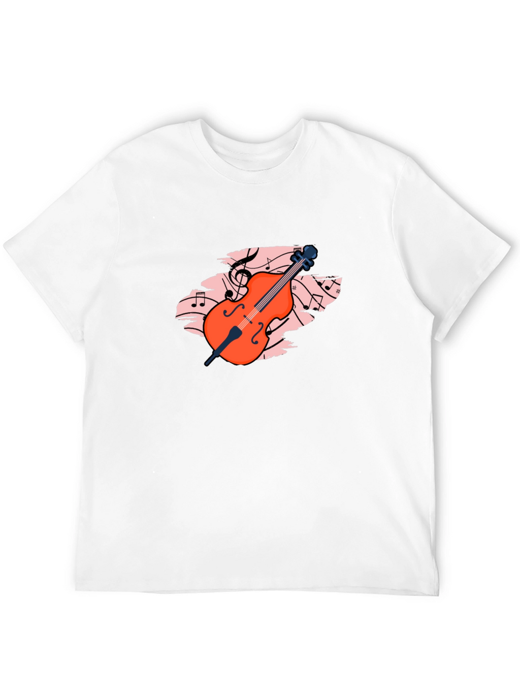 Musical Cello Graphic Tee - Black