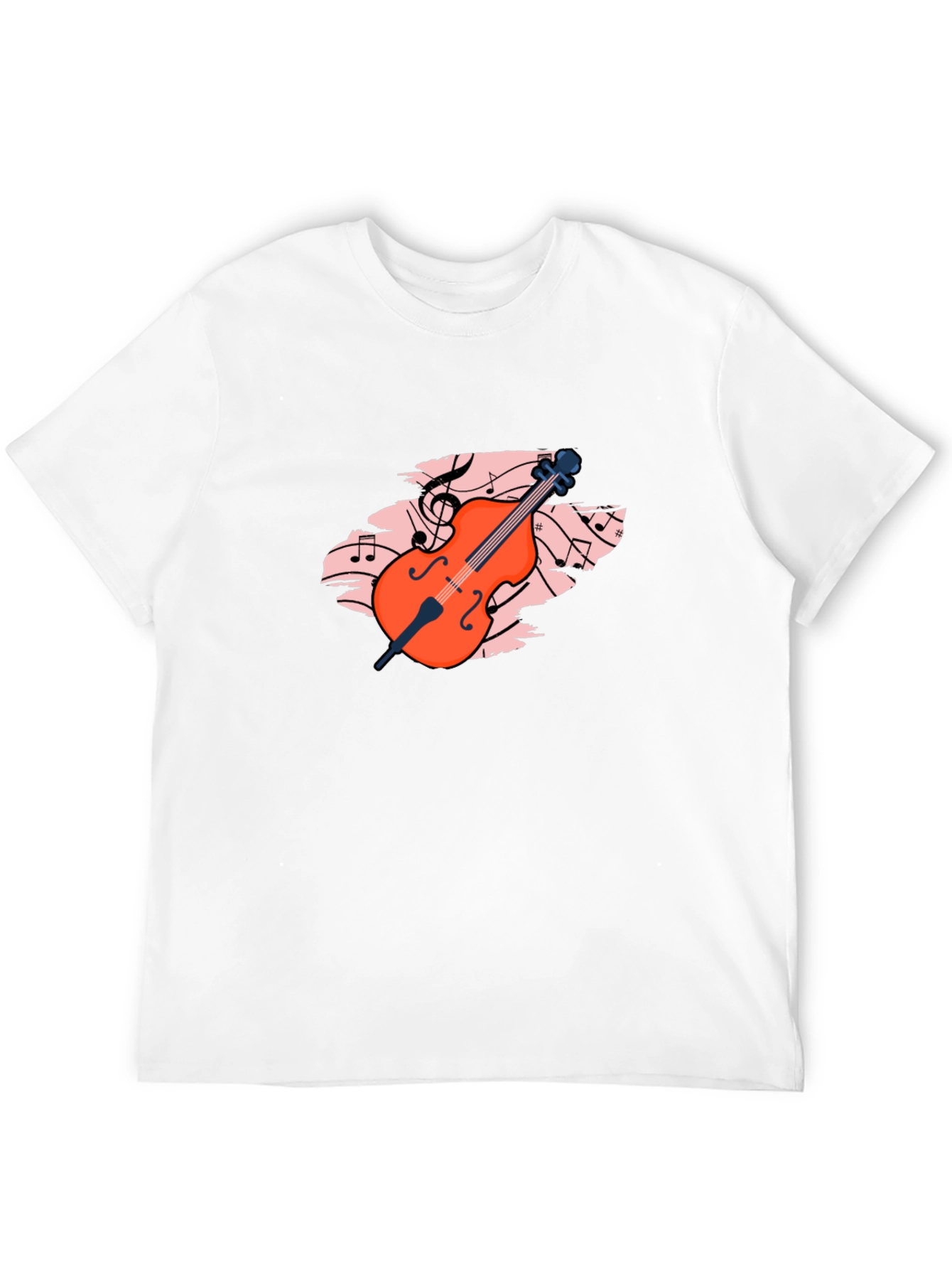 Musical Cello Graphic Tee - Black