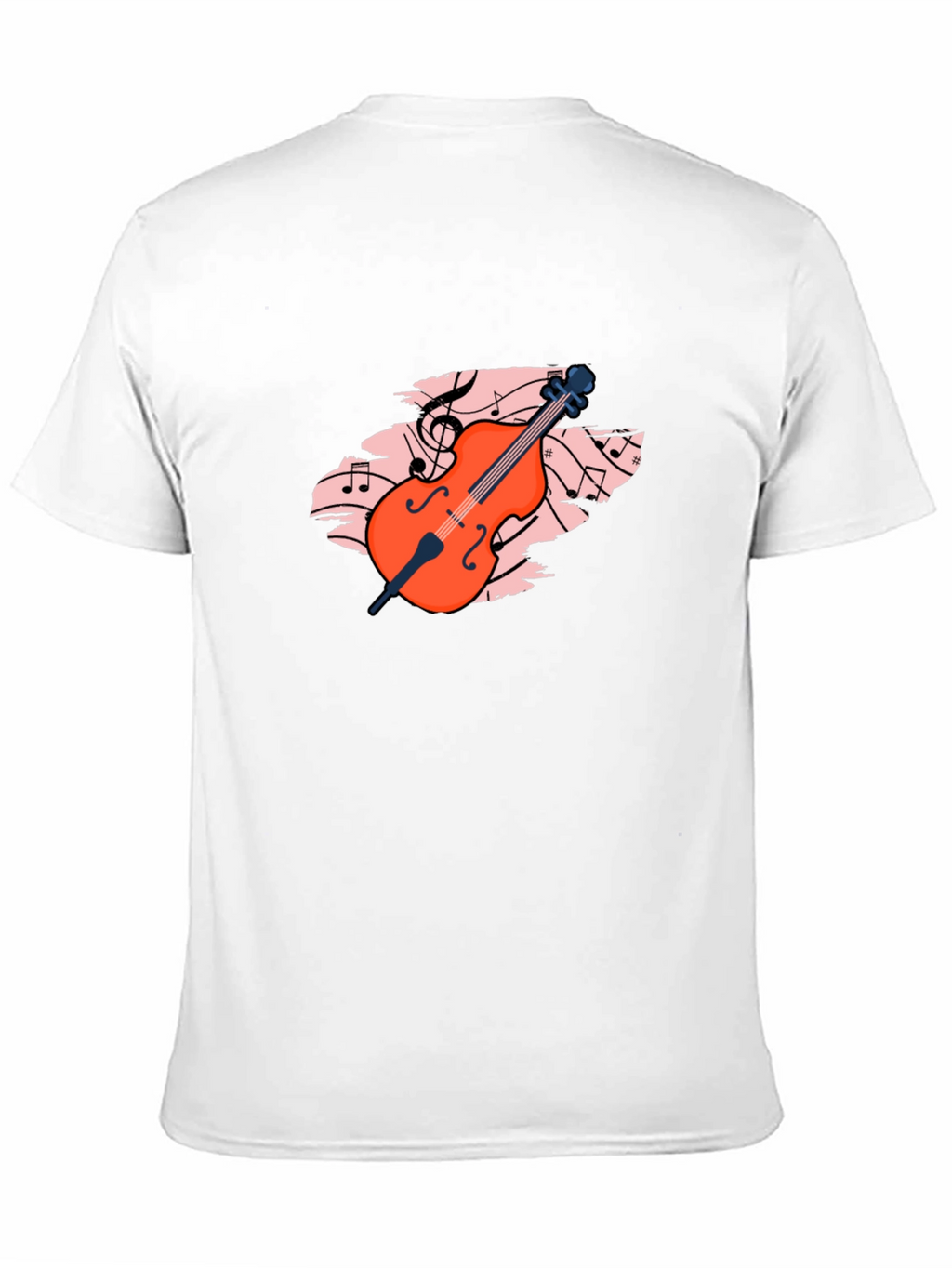 Musical Cello Graphic Tee - Black