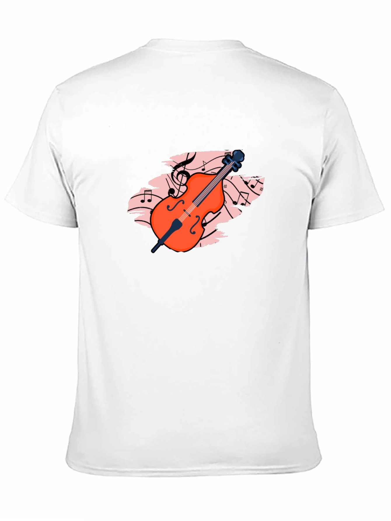 Musical Cello Graphic Tee - Black