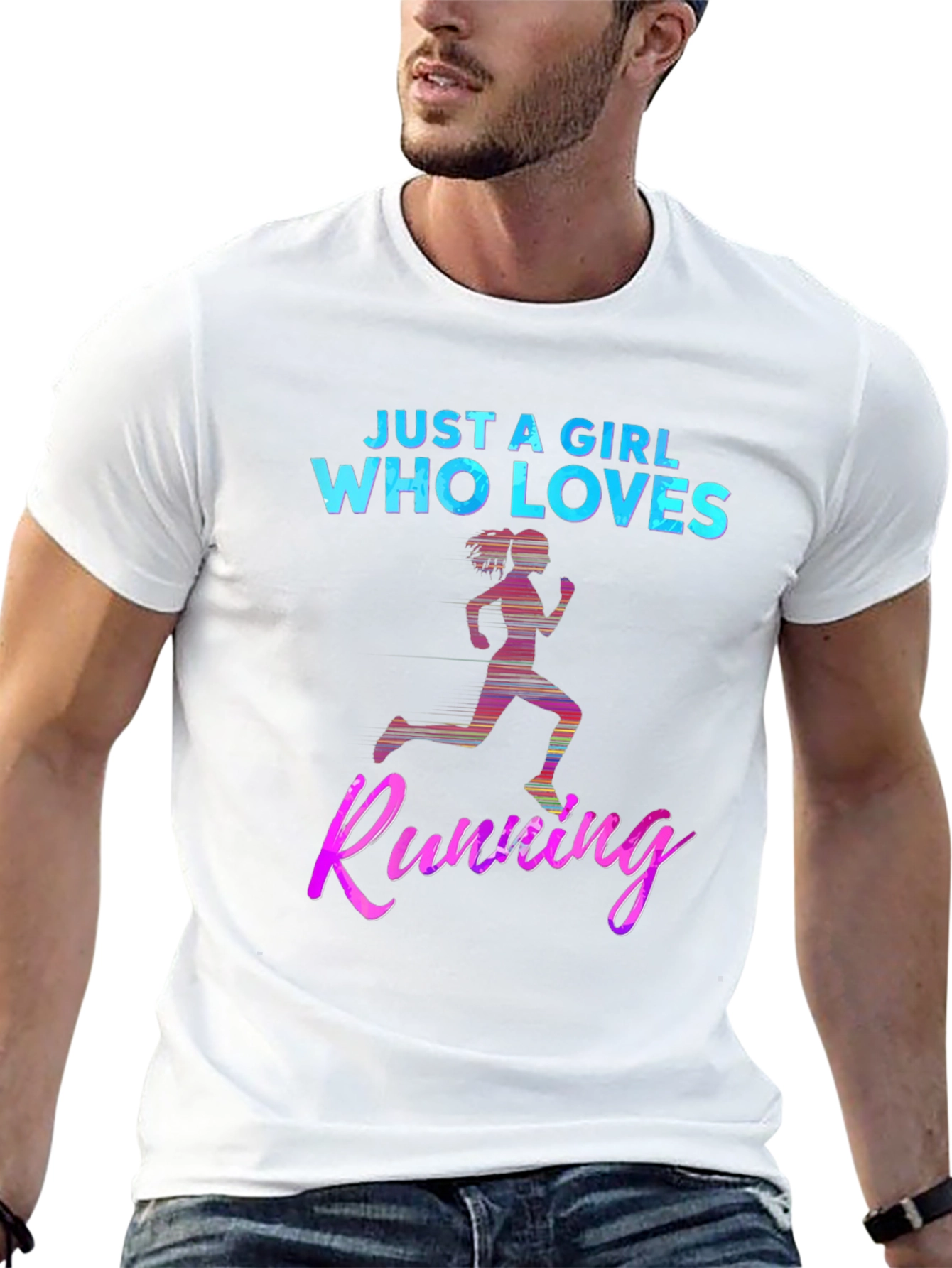 Just A Girl Who Loves Running T-Shirt