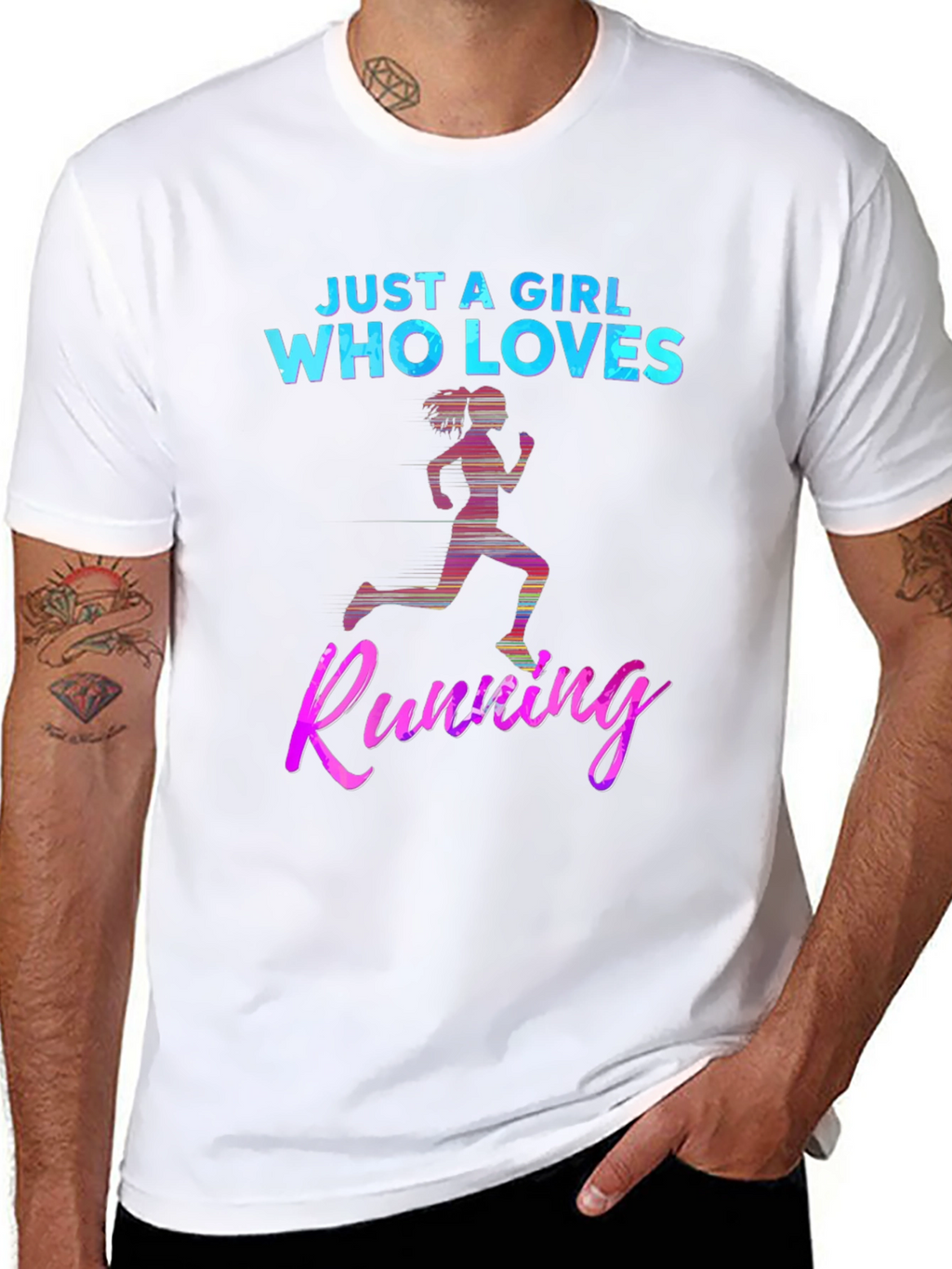 Just A Girl Who Loves Running T-Shirt