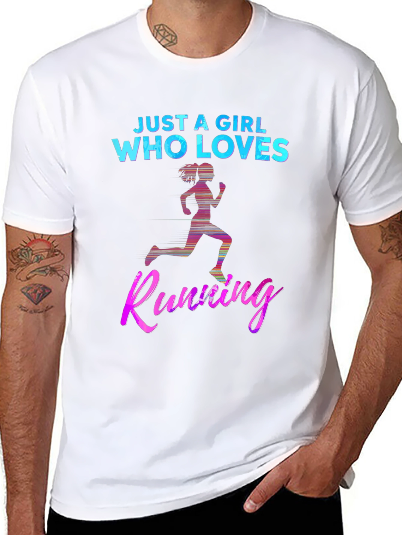 Just A Girl Who Loves Running T-Shirt