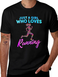 Just A Girl Who Loves Running T-Shirt