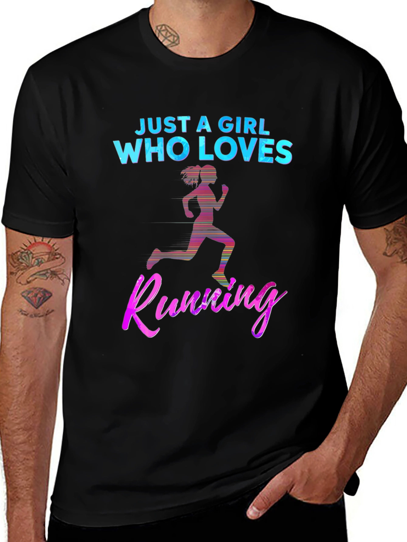 Just A Girl Who Loves Running T-Shirt