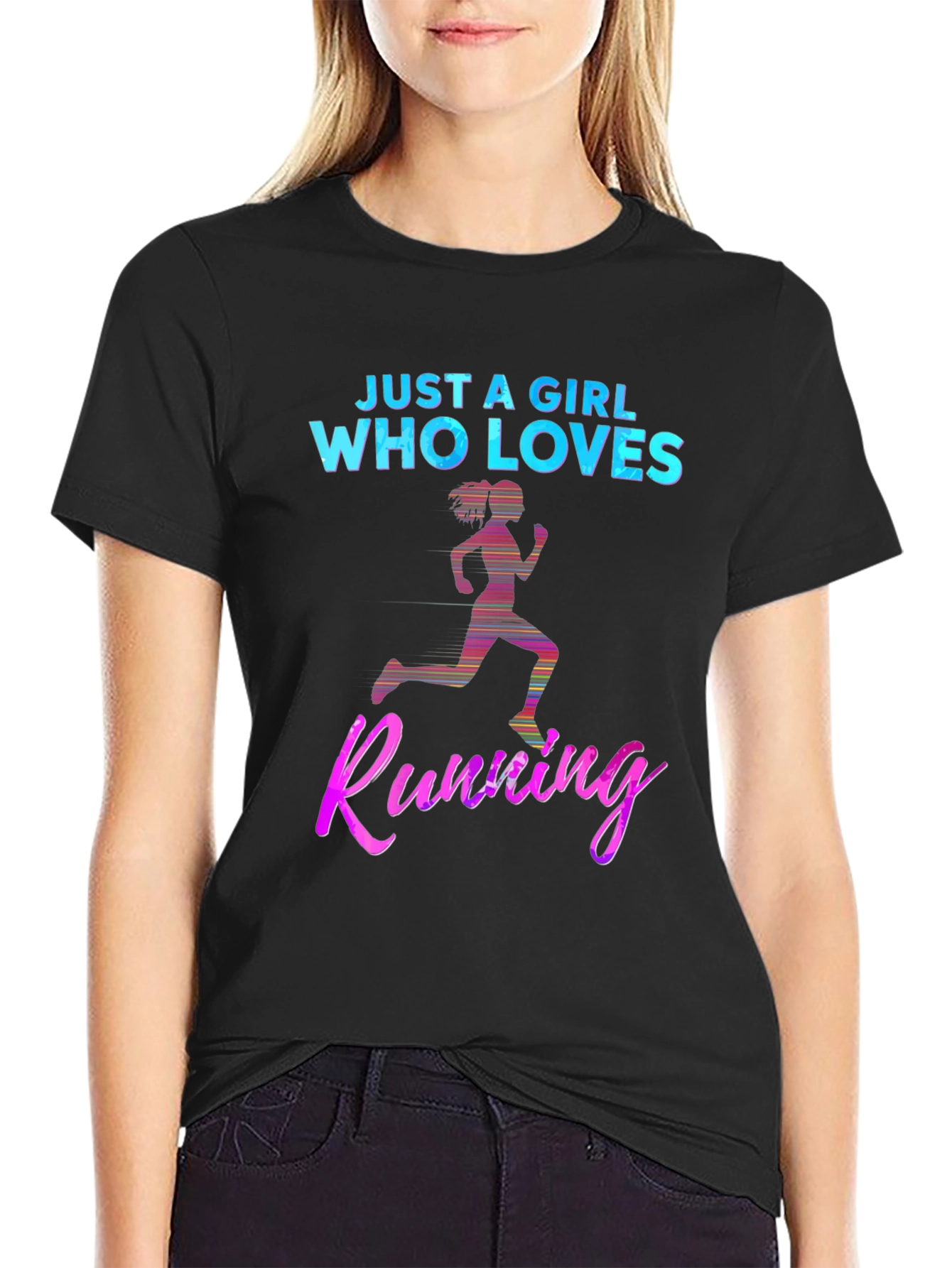 Just A Girl Who Loves Running T-Shirt