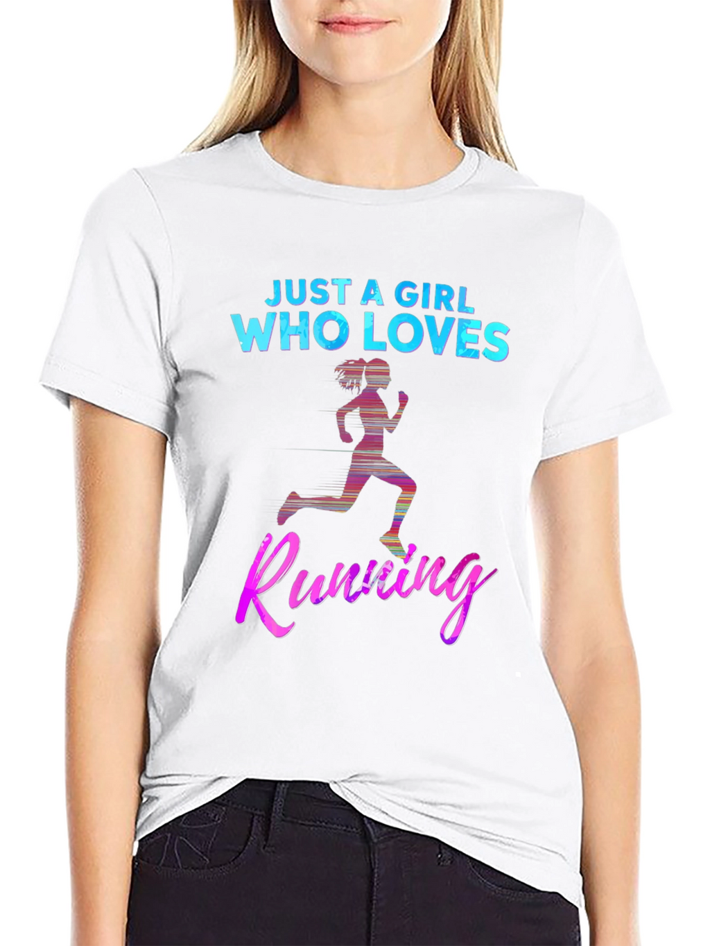Just A Girl Who Loves Running T-Shirt