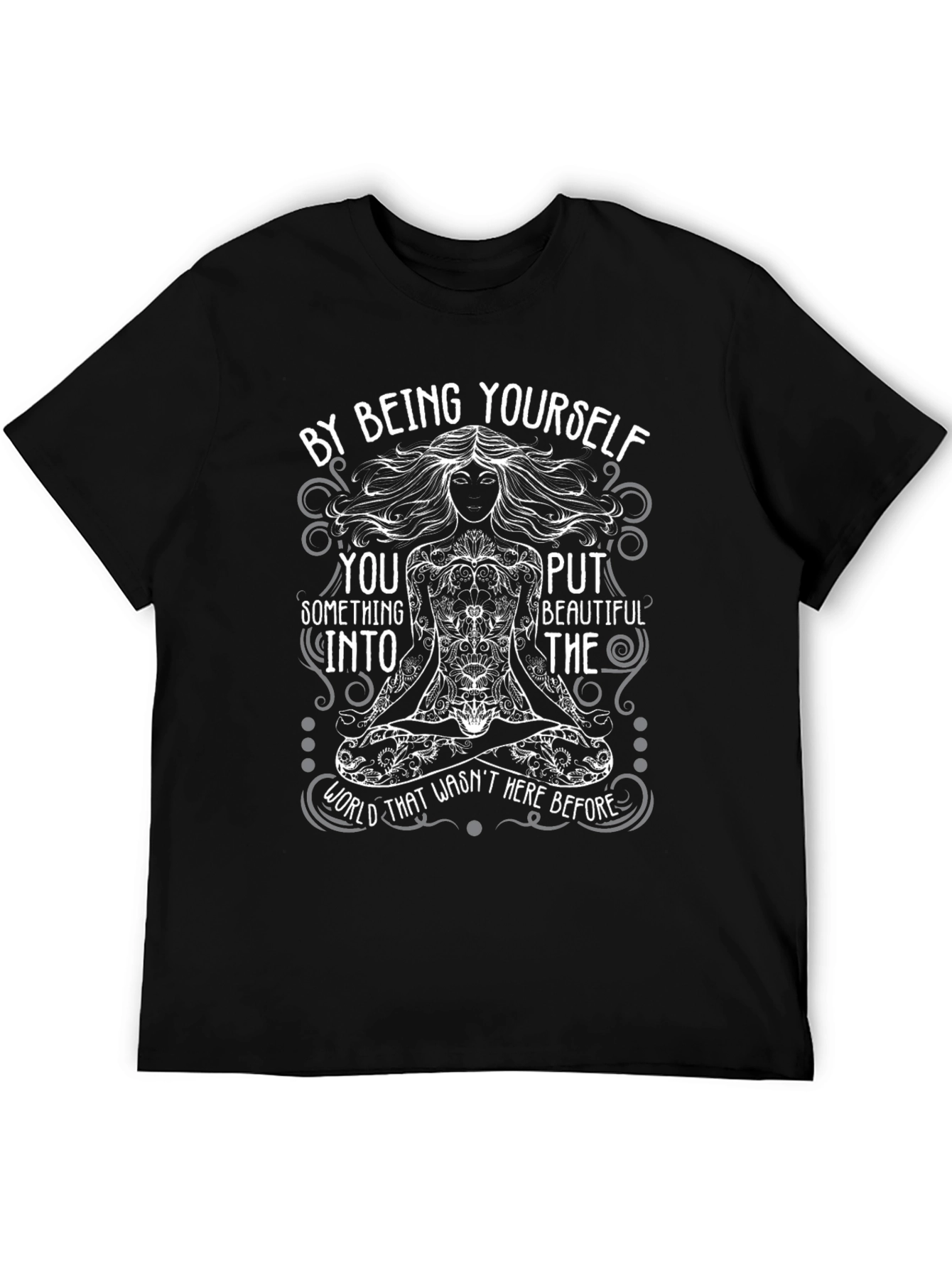 Be Yourself T-Shirt - Inspirational Yoga Design