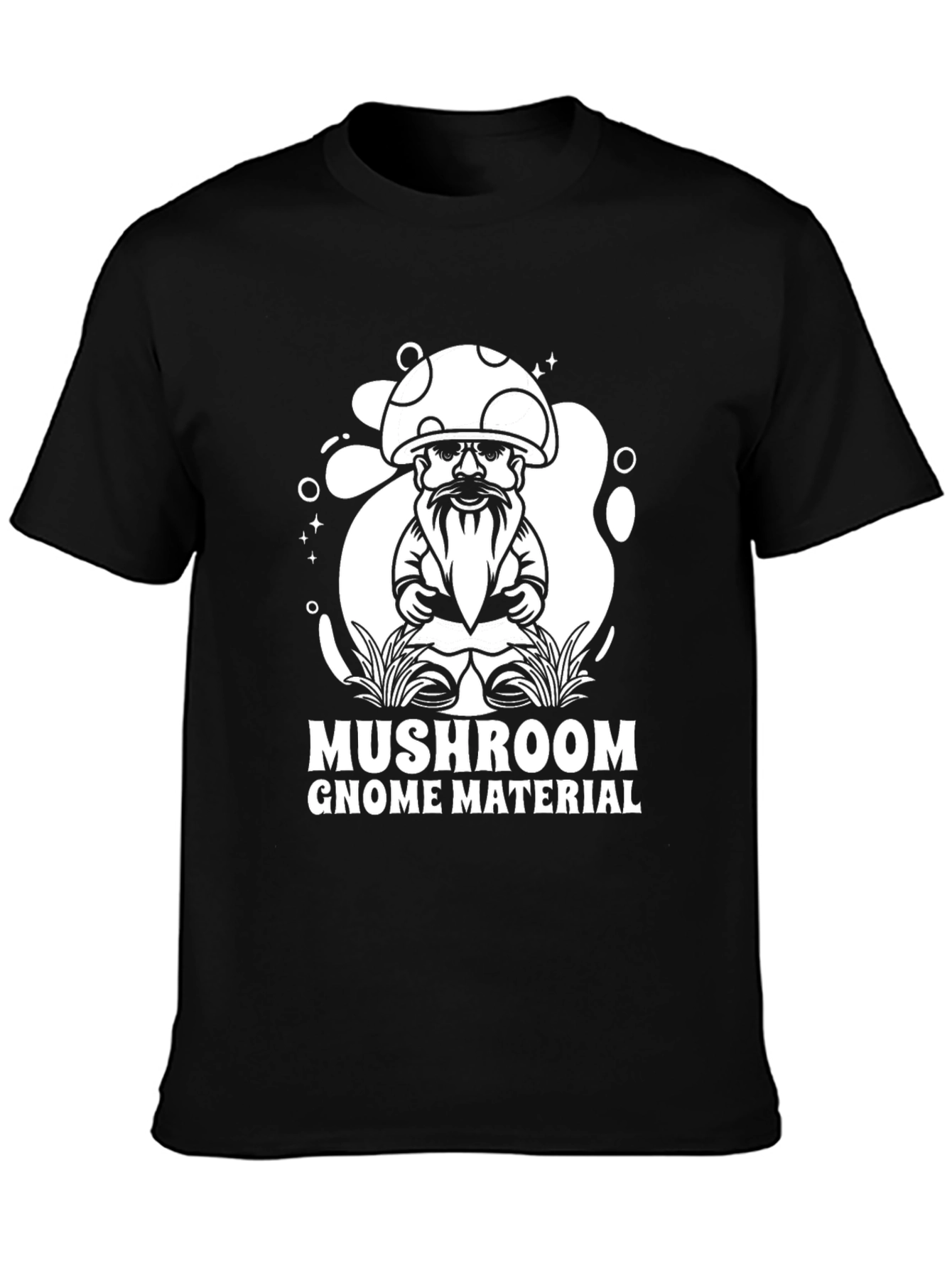 Mushroom Gnome Material T-Shirt - Unique Graphic Tee