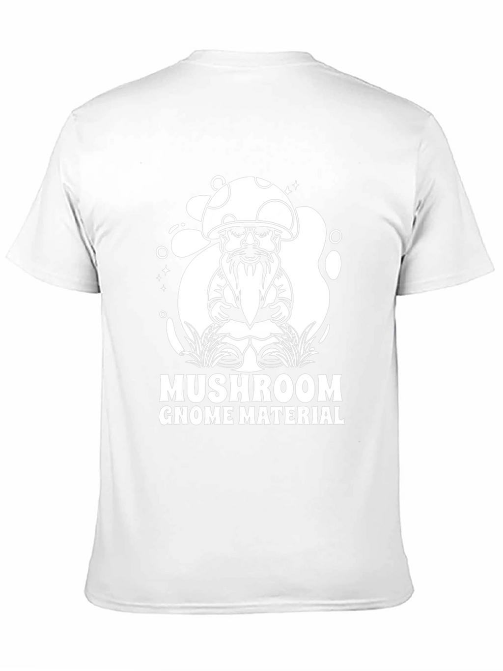 Mushroom Gnome Material T-Shirt - Unique Graphic Tee