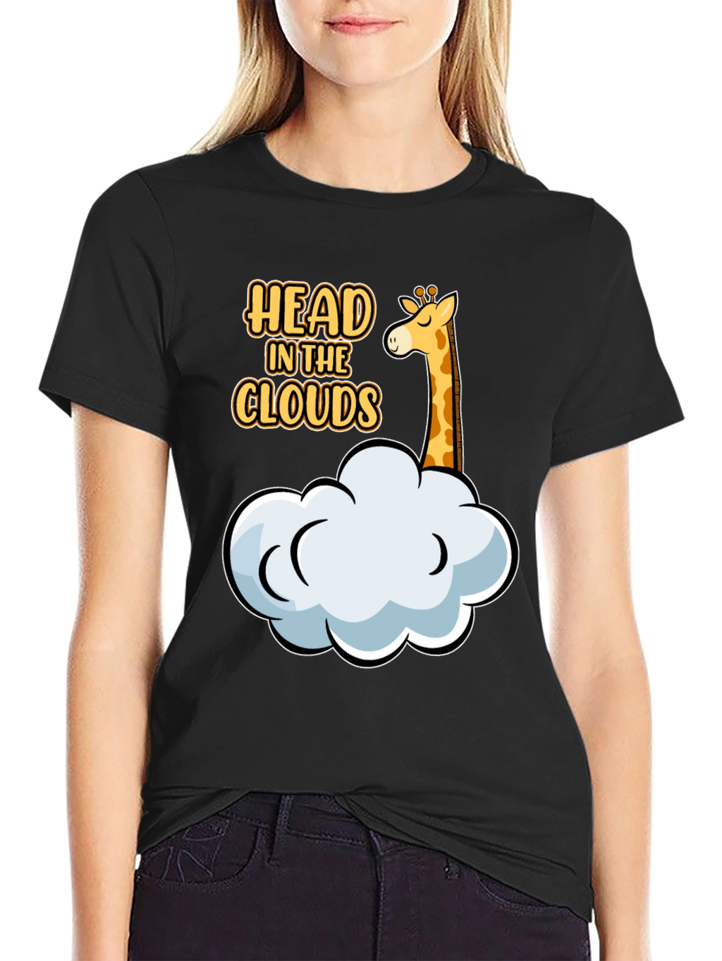Head in the Clouds Giraffe Graphic Tee