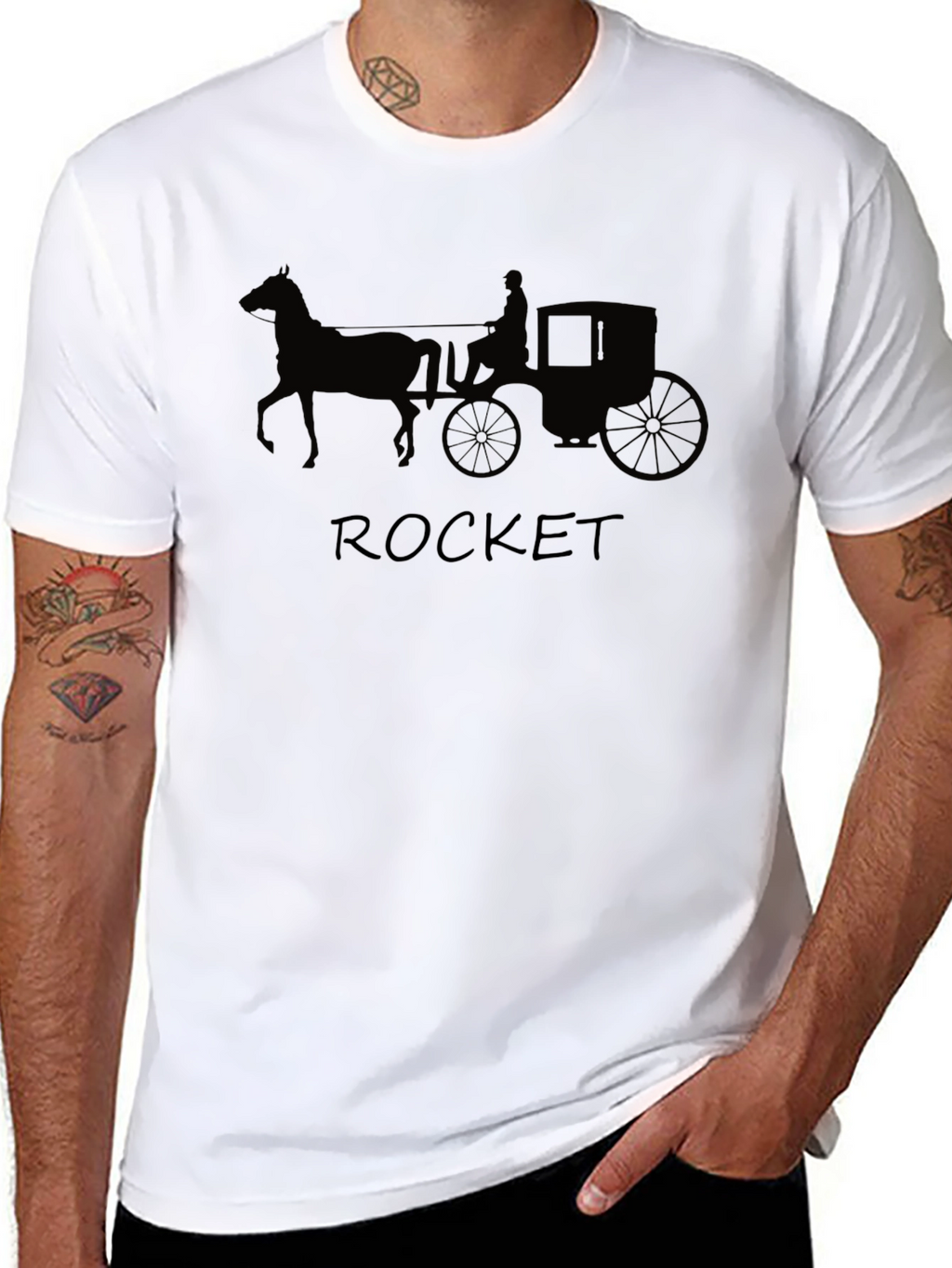 Horse Drawn Carriage T-Shirt - Rocket