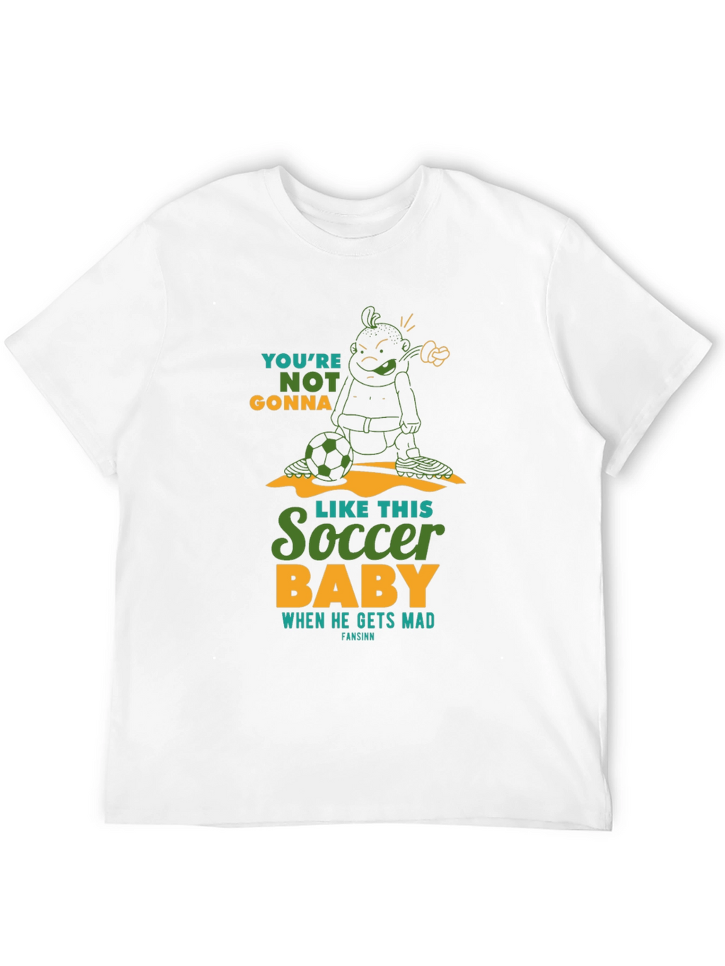 Soccer Baby Graphic T-Shirt - Funny Design