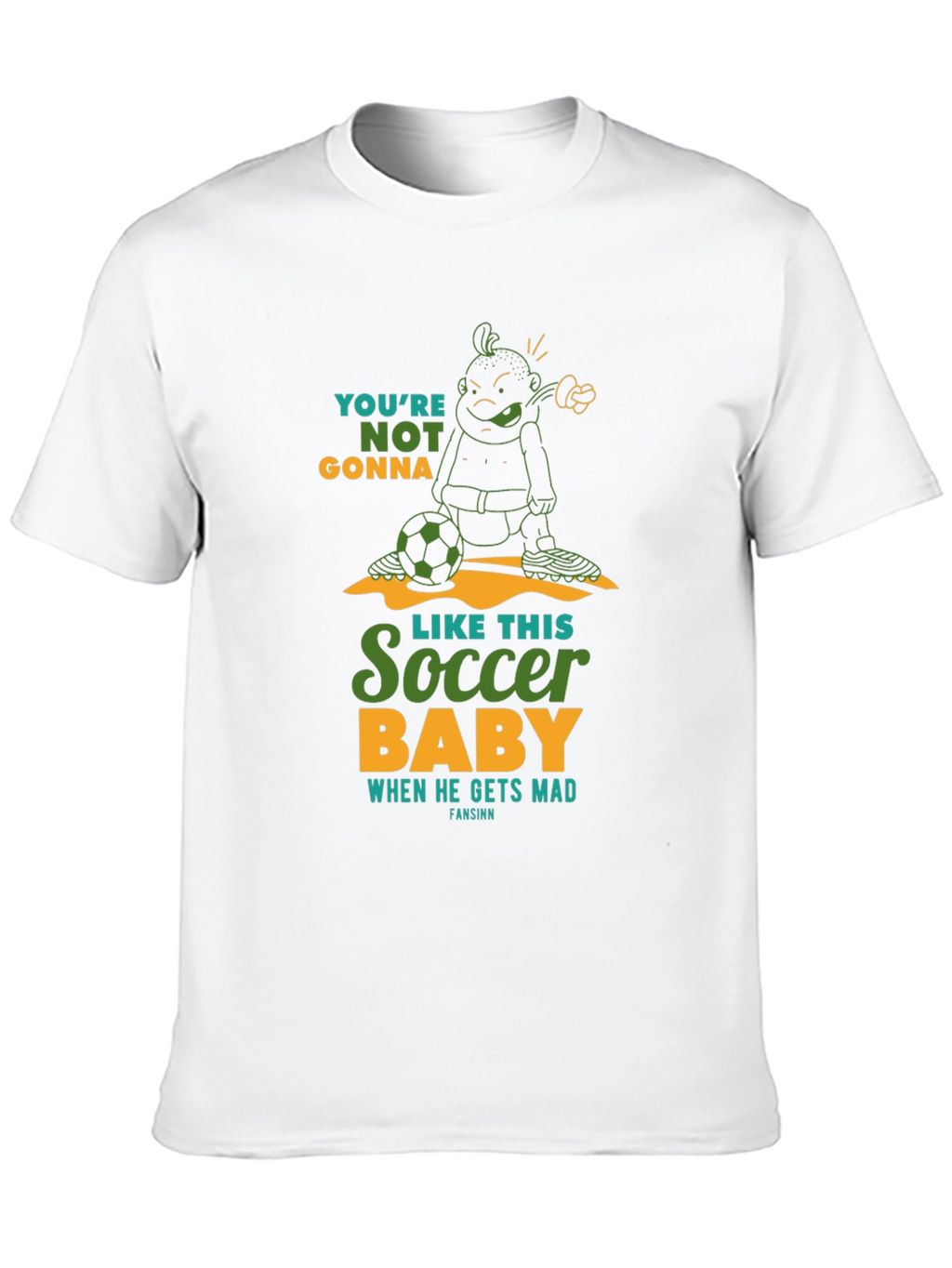 Soccer Baby Graphic T-Shirt - Funny Design