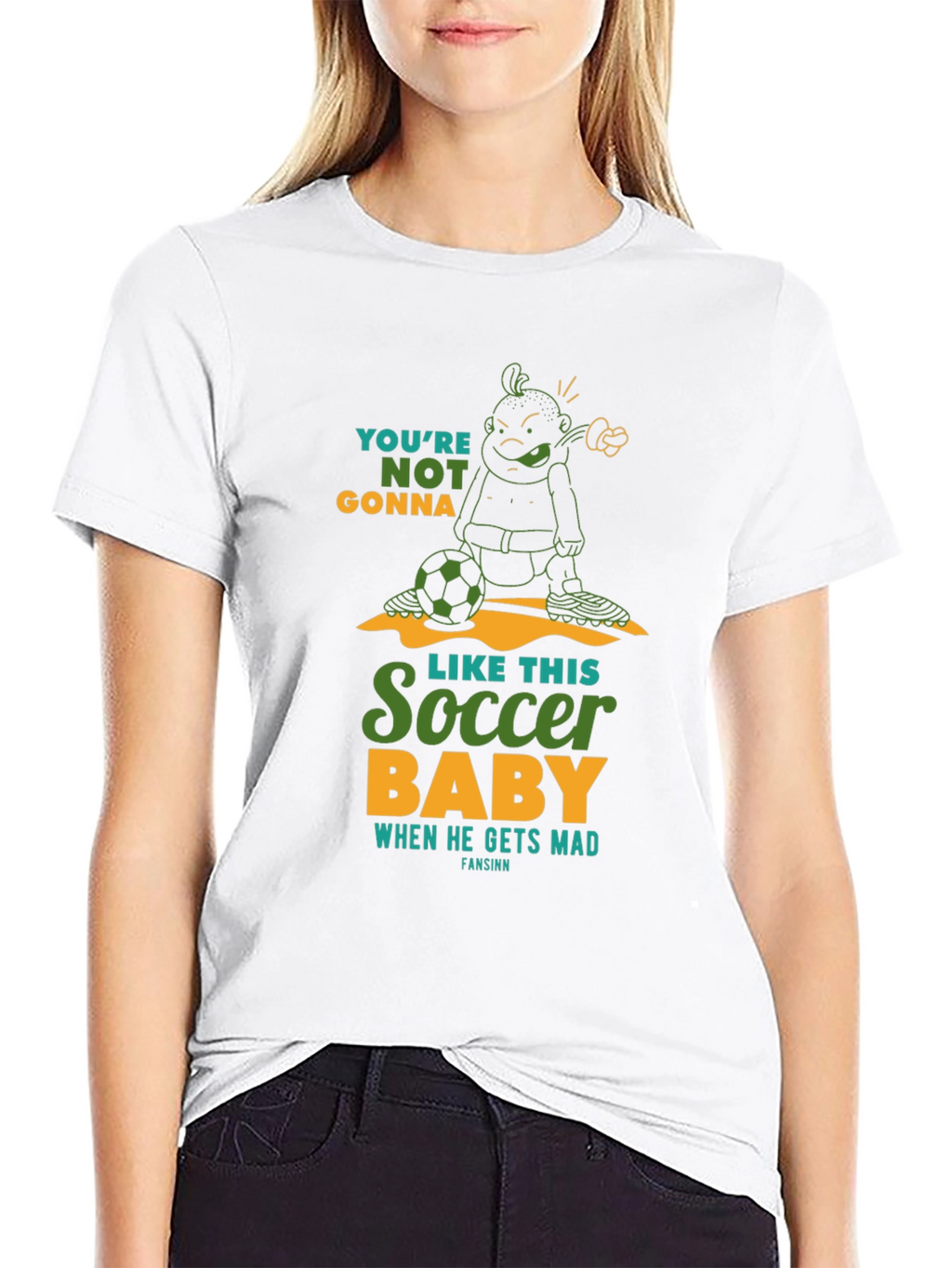 Soccer Baby Graphic T-Shirt - Funny Design