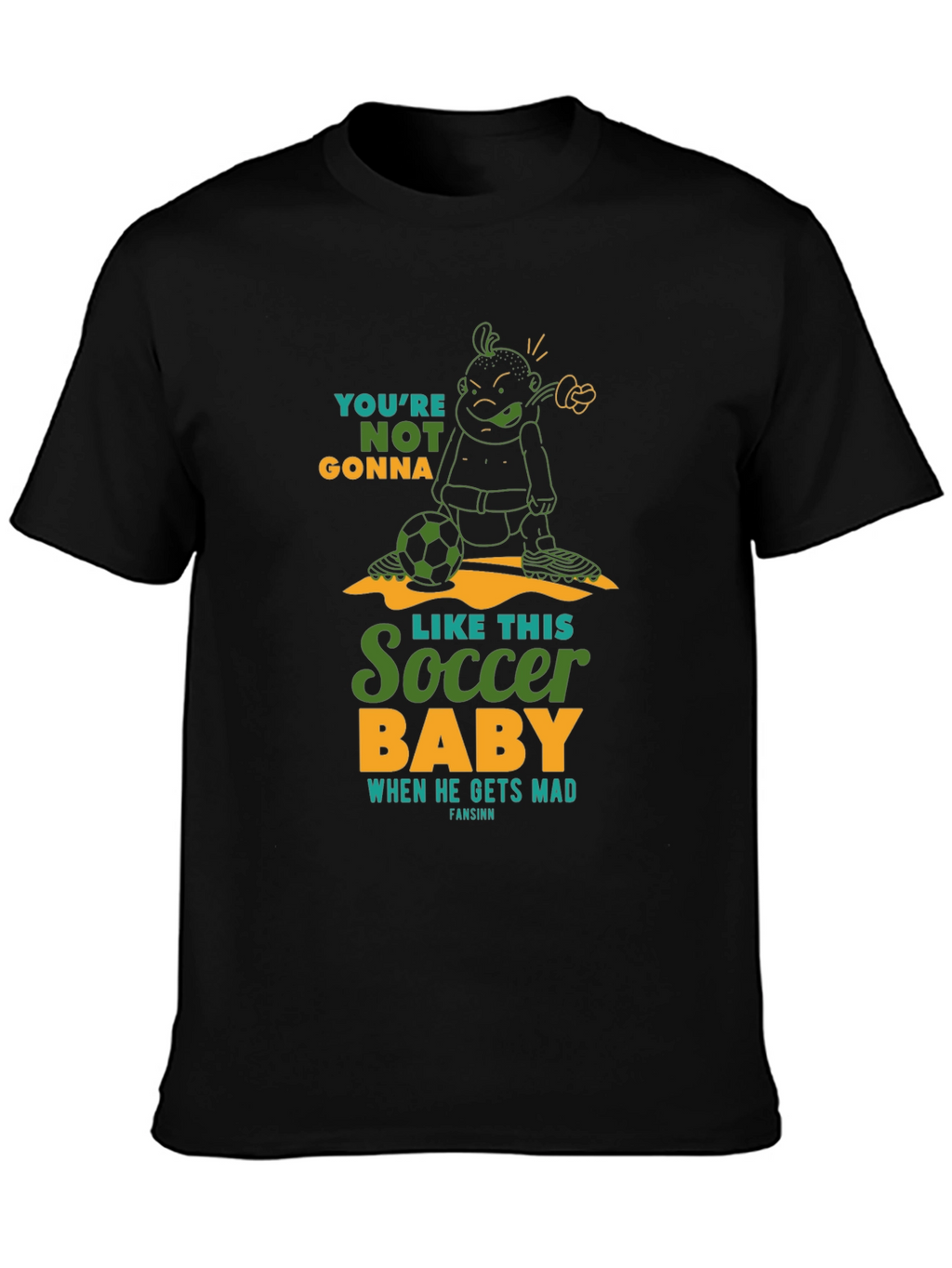 Soccer Baby Graphic T-Shirt - Funny Design