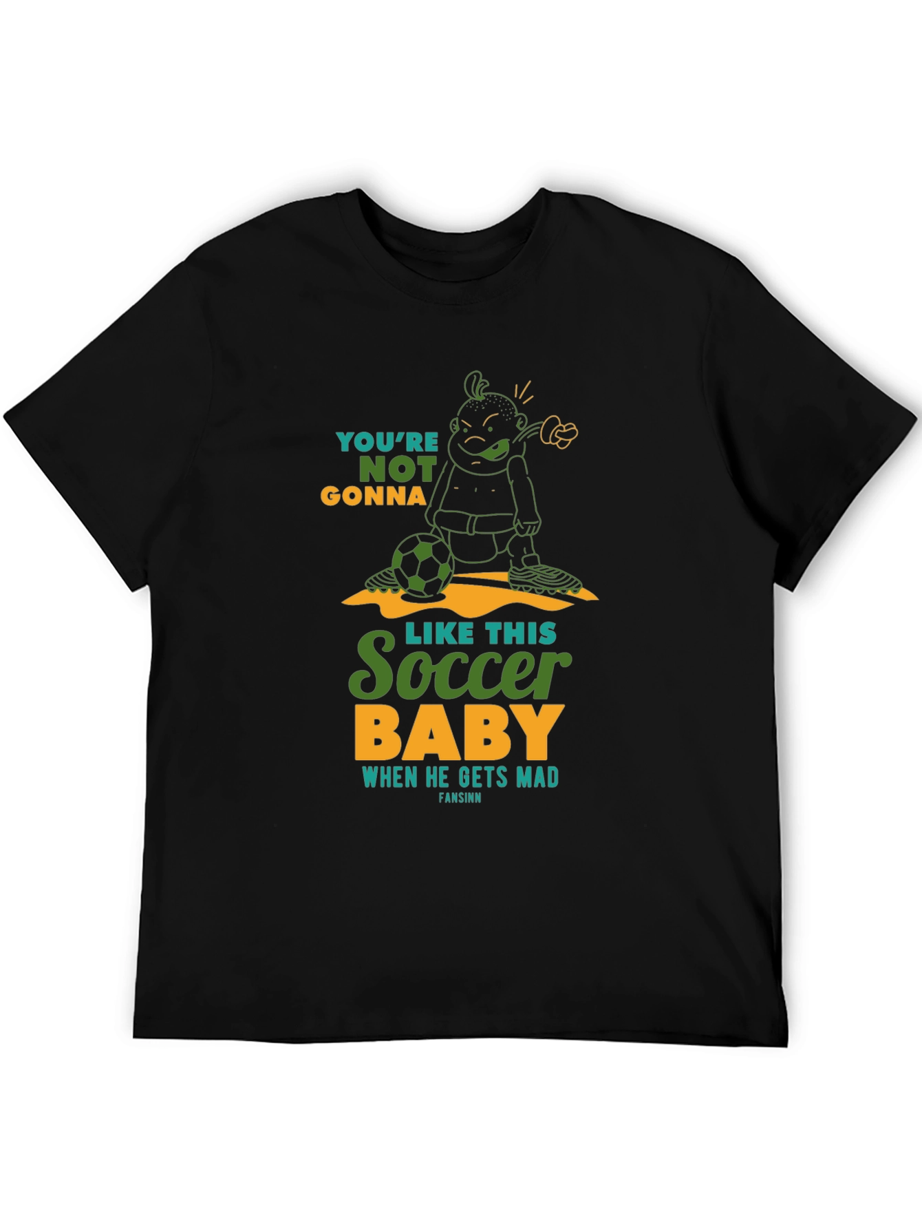 Soccer Baby Graphic T-Shirt - Funny Design