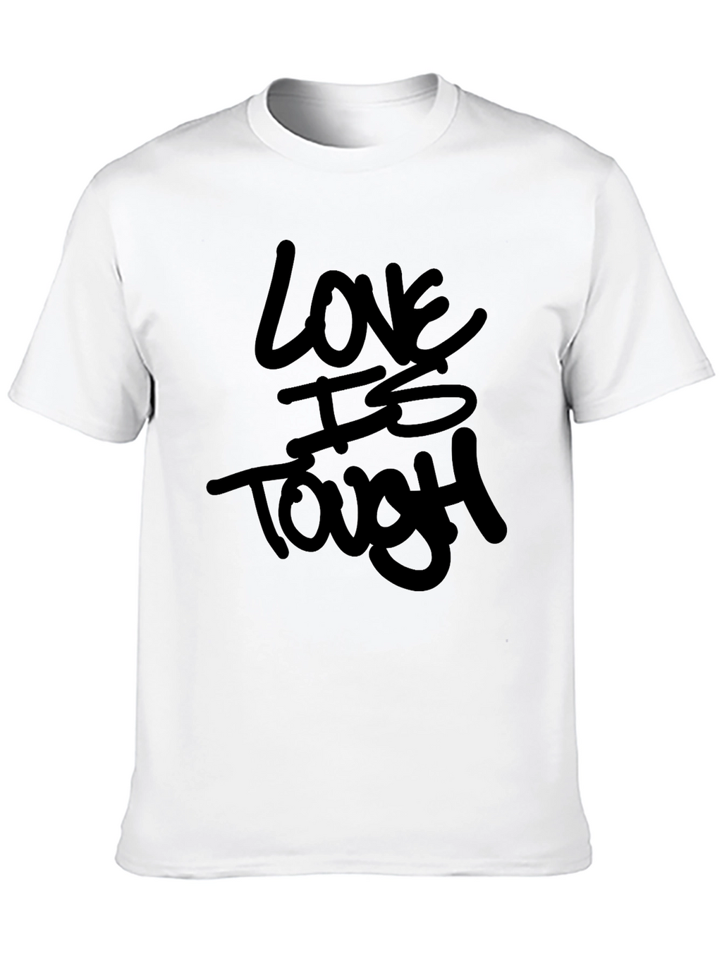 Love Is Tough Black Graphic Tee