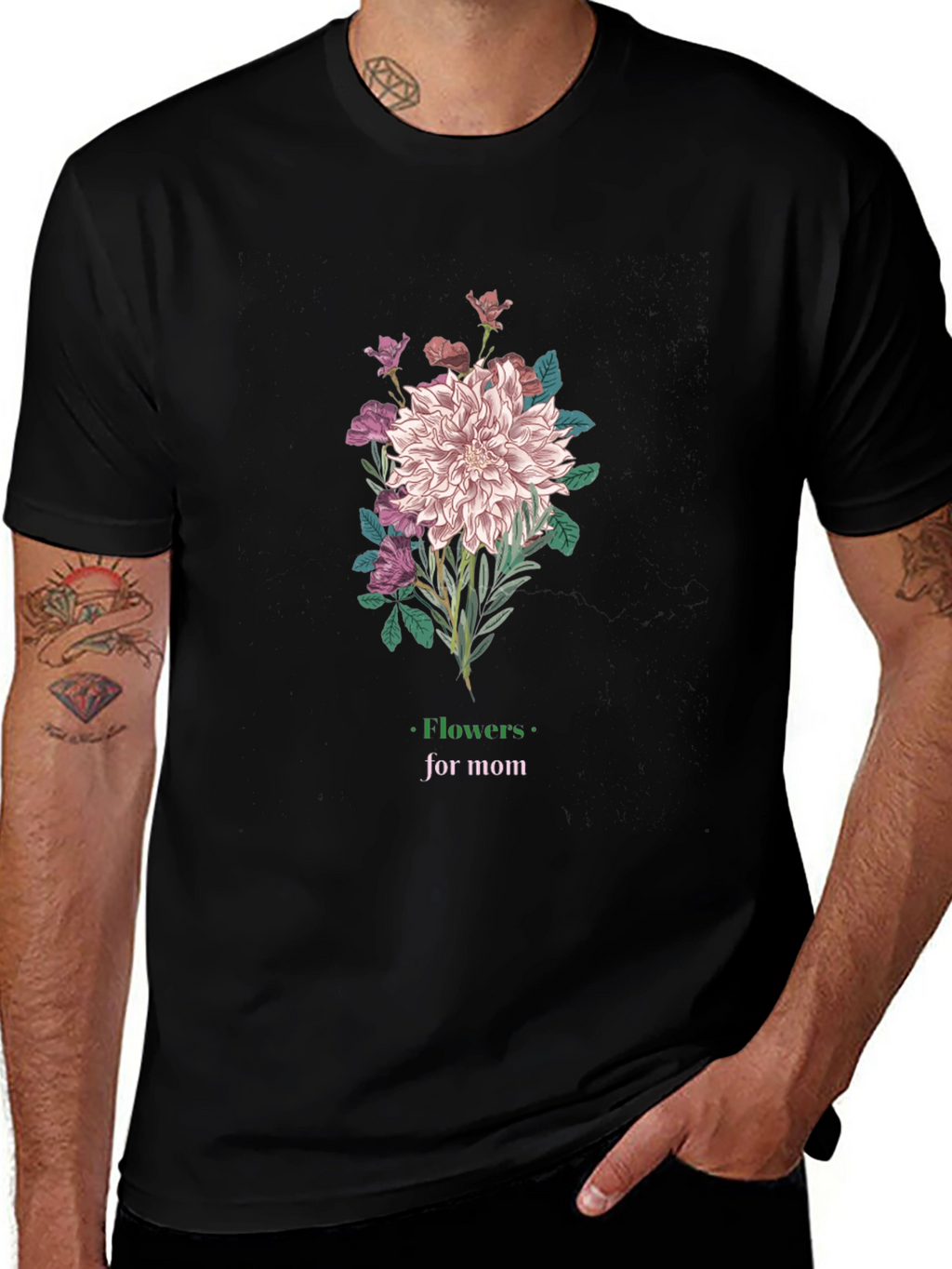 Flowers for Mom Graphic T-Shirt