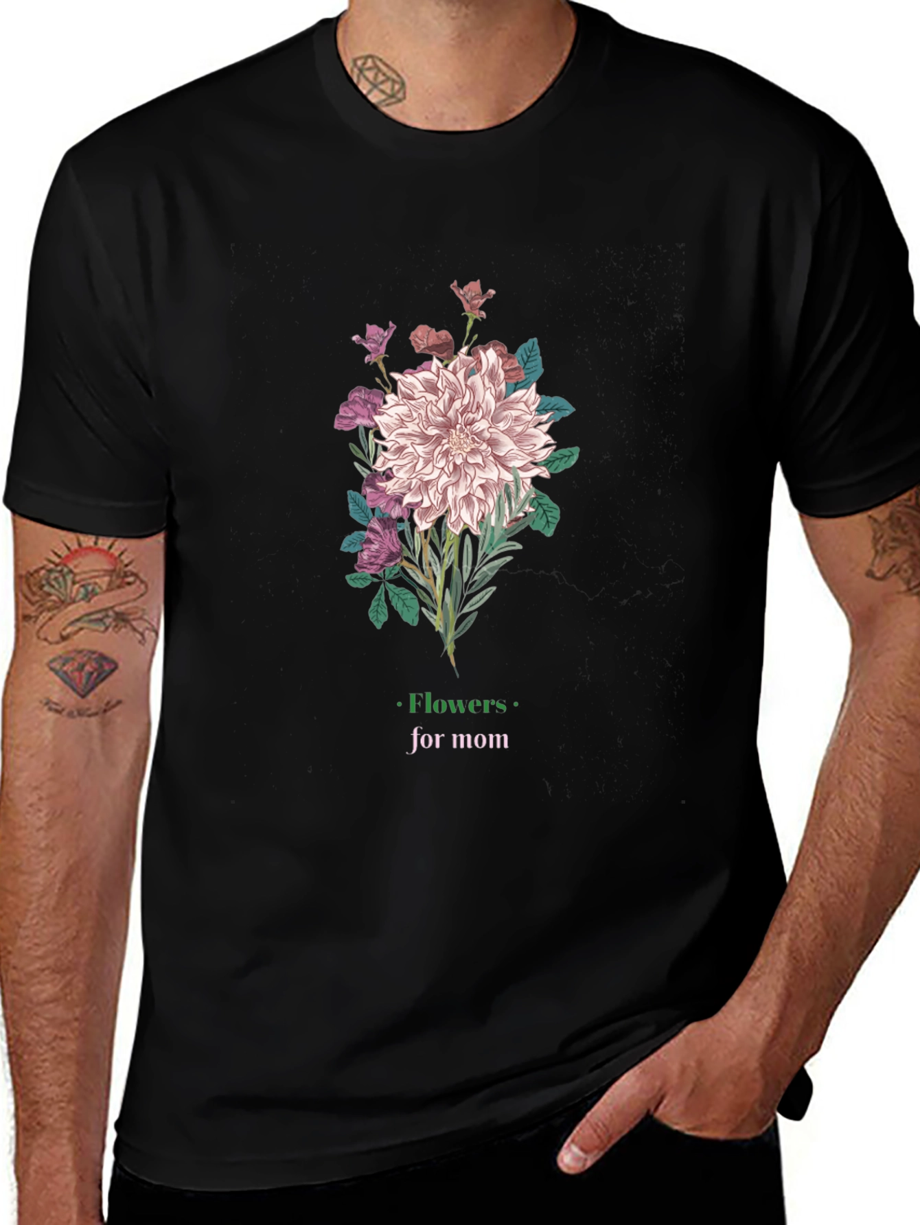 Flowers for Mom Graphic T-Shirt