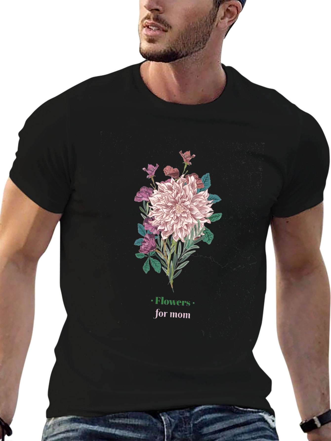 Flowers for Mom Graphic T-Shirt