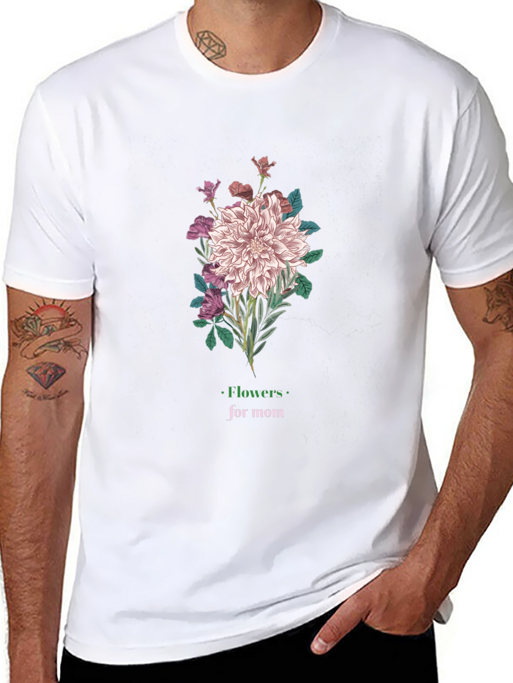 Flowers for Mom Graphic T-Shirt