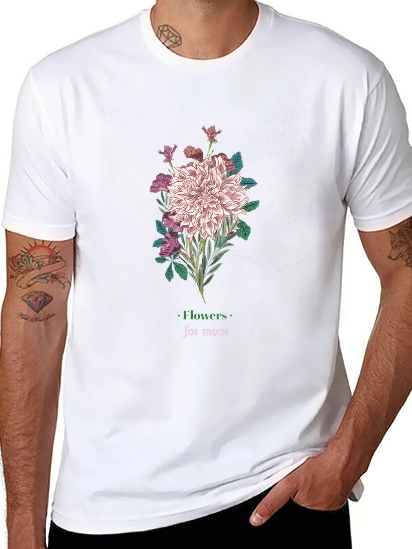 Flowers for Mom Graphic T-Shirt