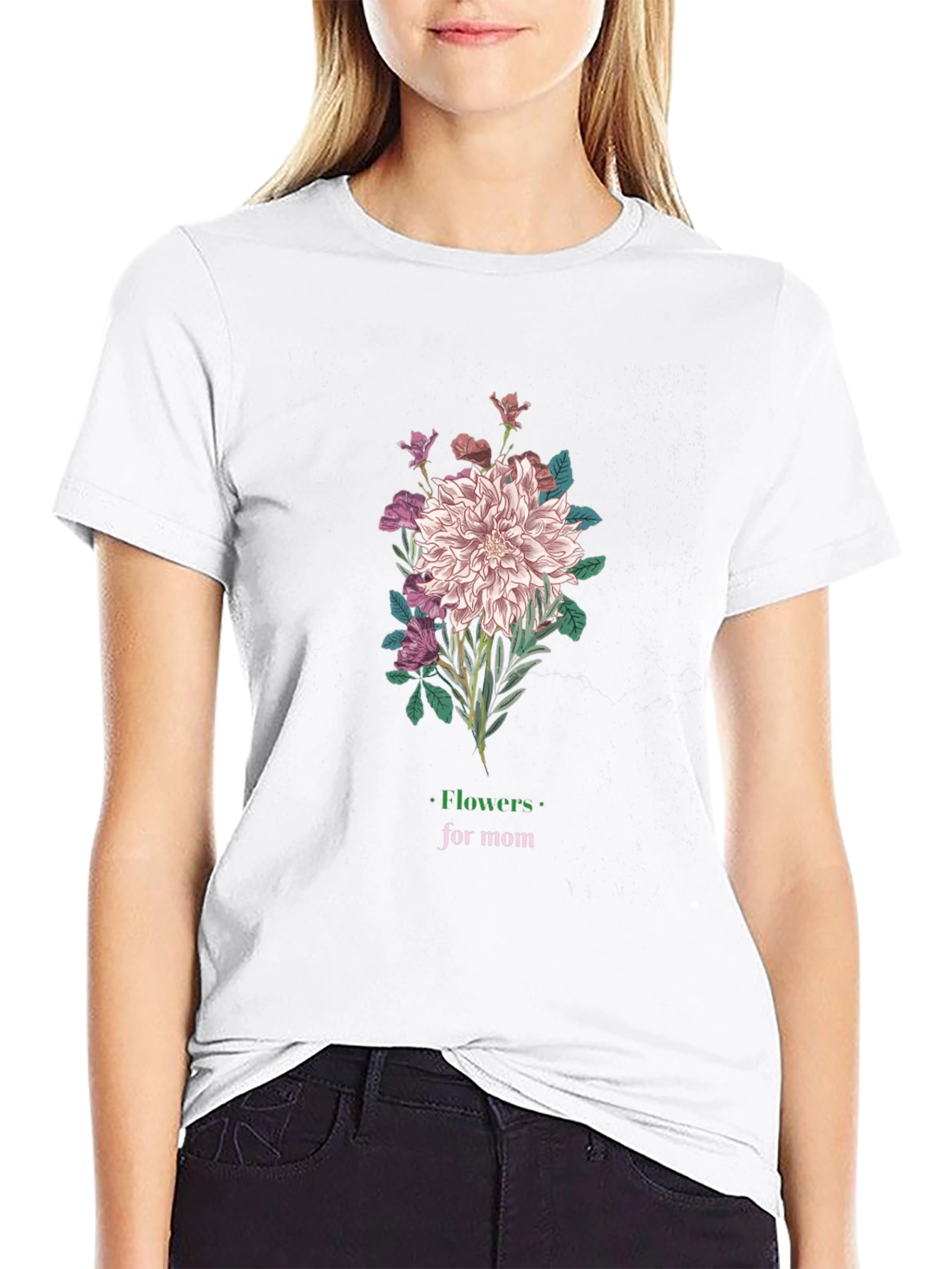 Flowers for Mom Graphic T-Shirt