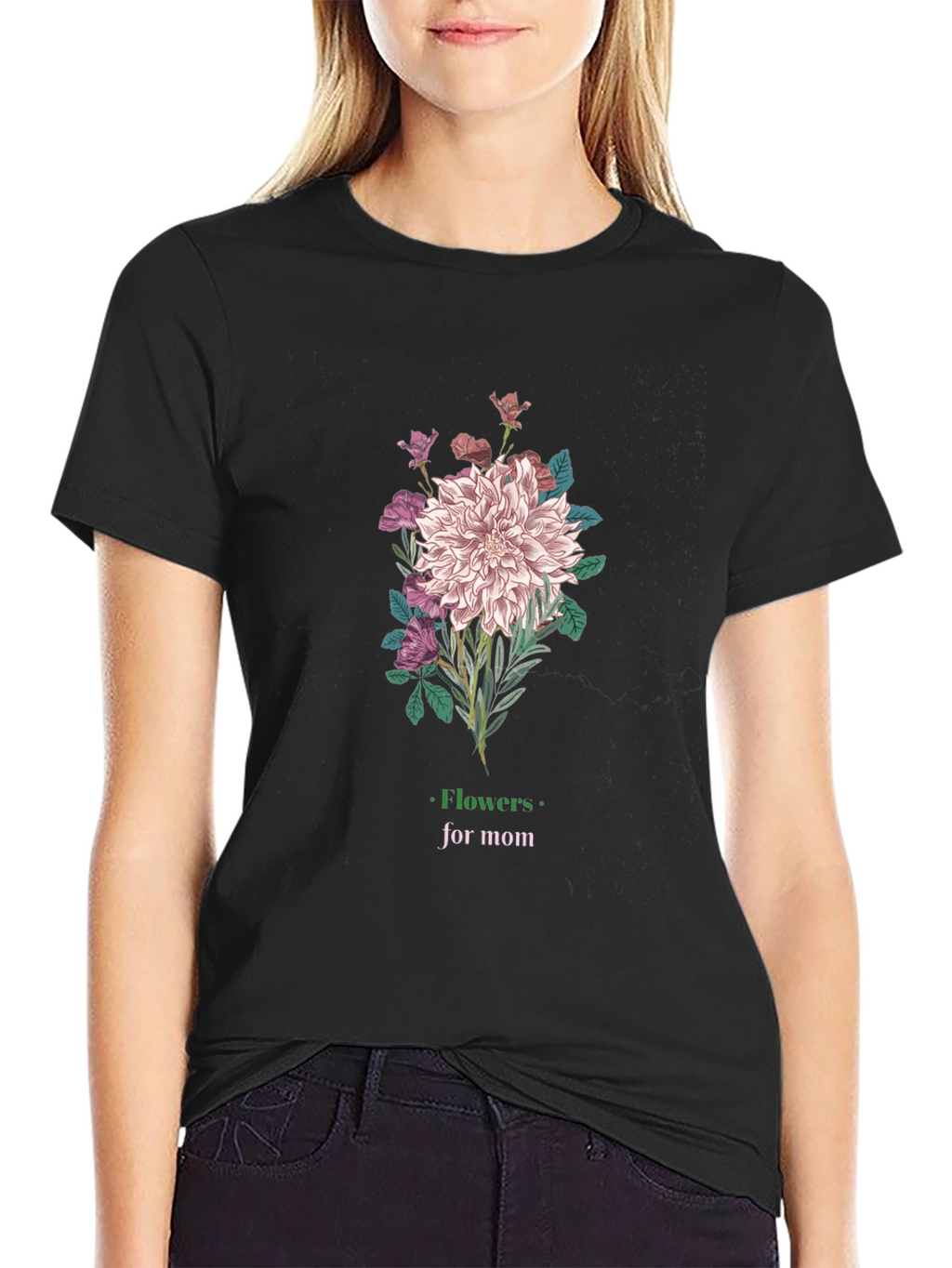 Flowers for Mom Graphic T-Shirt