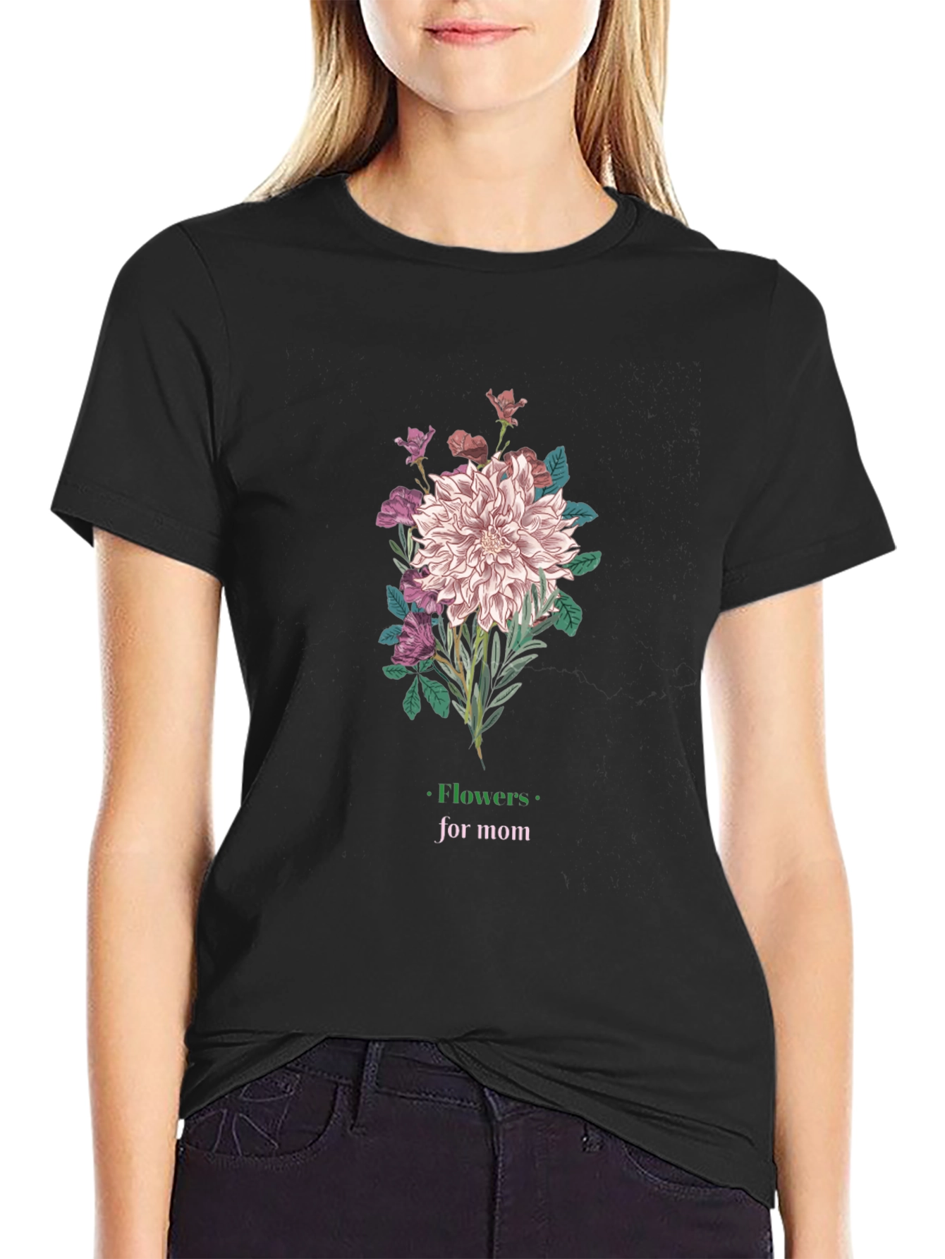 Flowers for Mom Graphic T-Shirt