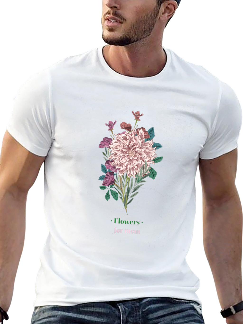Flowers for Mom Graphic T-Shirt