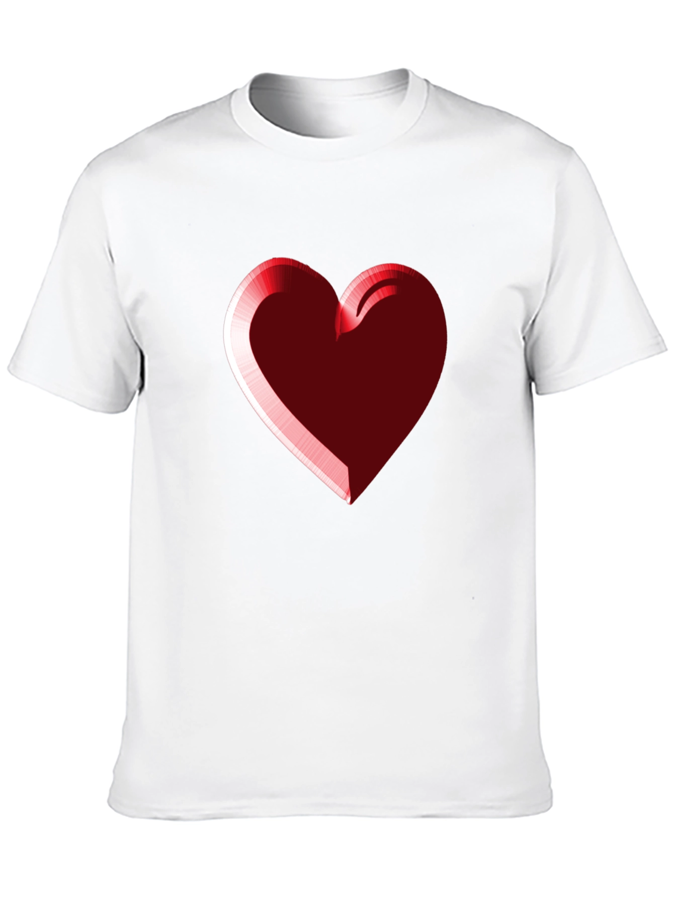 Heart Graphic Black Tee - Stylish Casual Wear