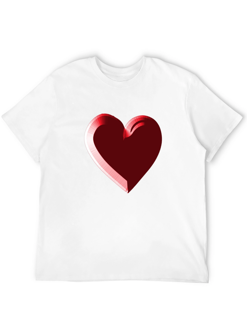 Heart Graphic Black Tee - Stylish Casual Wear