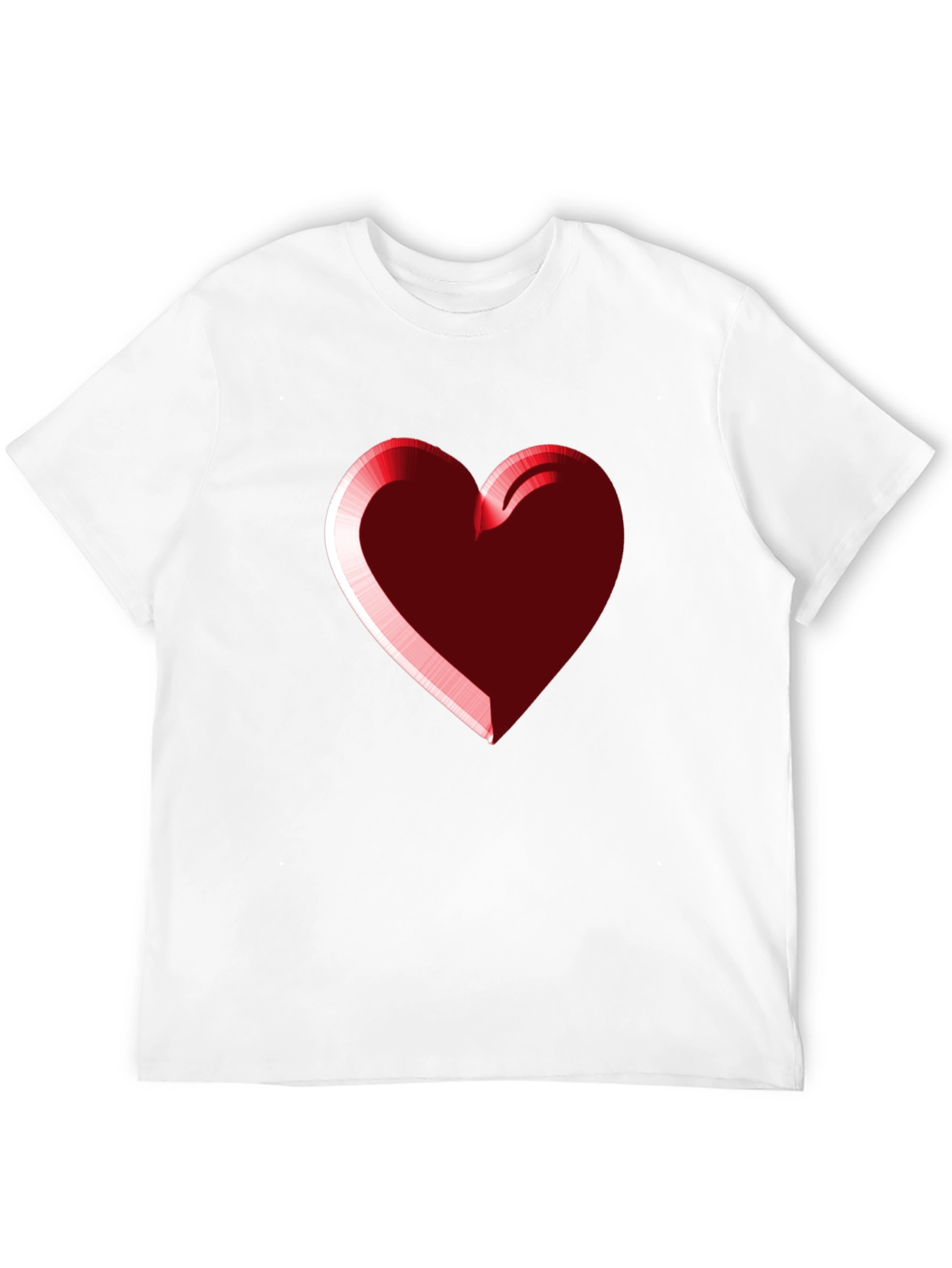 Heart Graphic Black Tee - Stylish Casual Wear