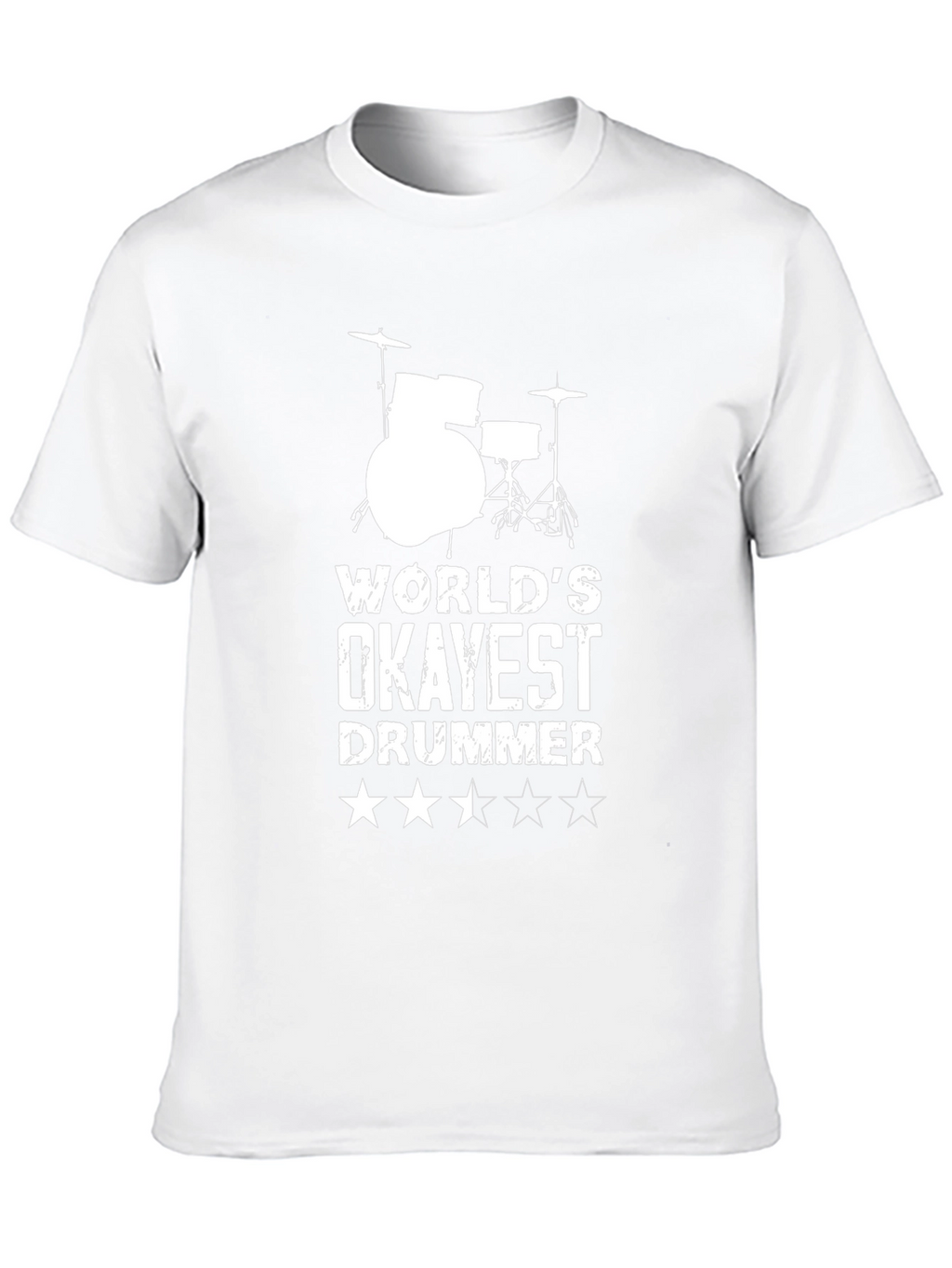 Okayest Drummer T-Shirt - Funny Musician Tee