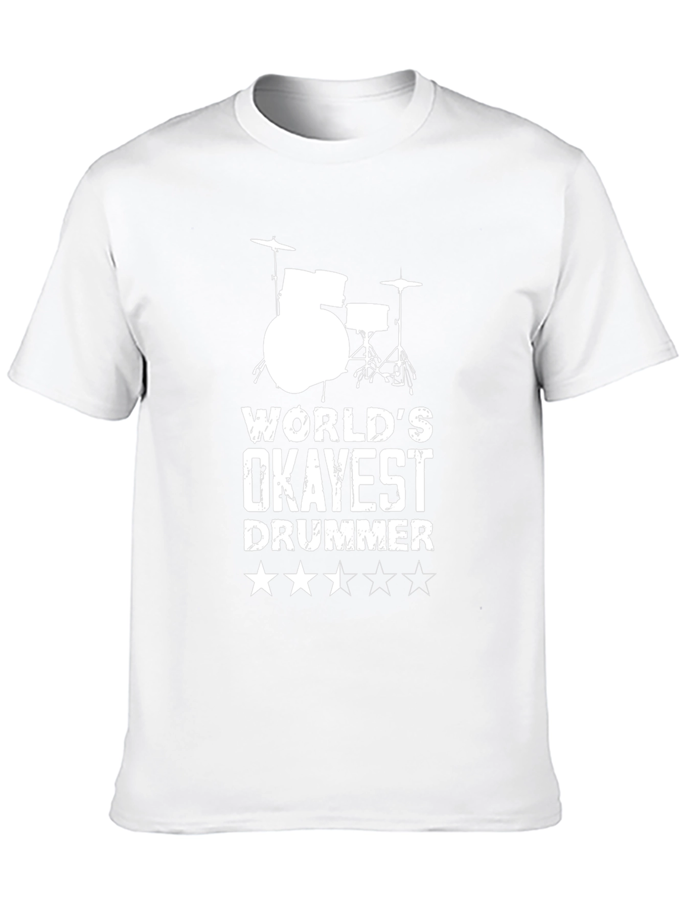 Okayest Drummer T-Shirt - Funny Musician Tee