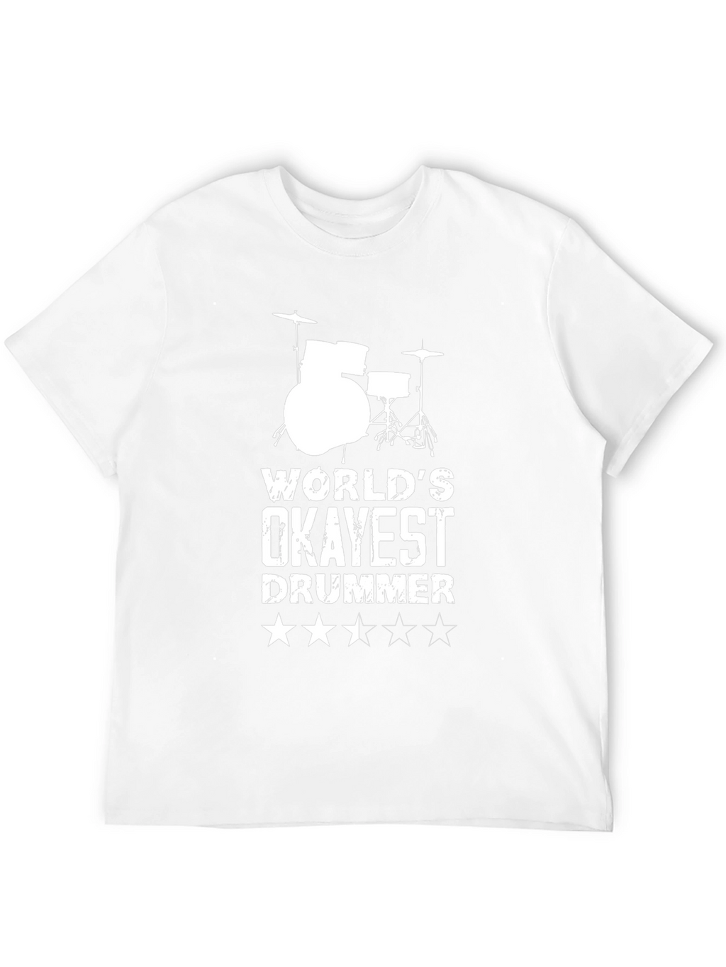 Okayest Drummer T-Shirt - Funny Musician Tee